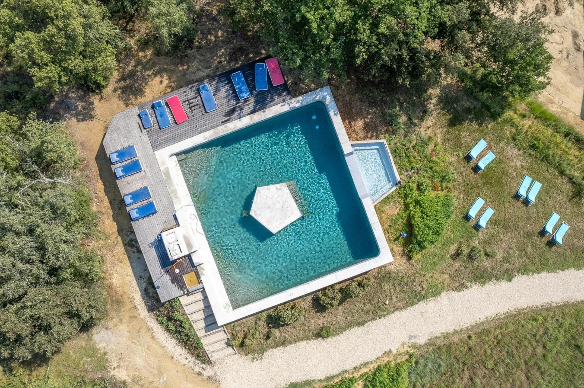 Natural landscape in Domaine La Ferme HI bride