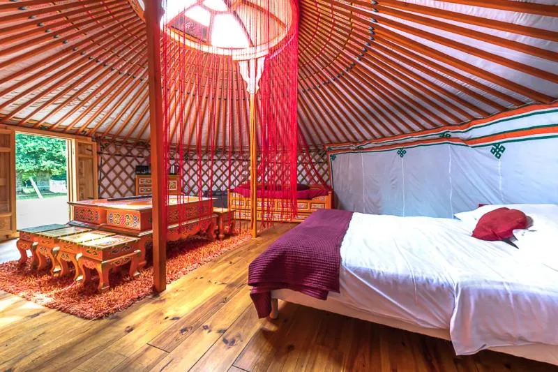 Bed in Domaine Arvor & Spa