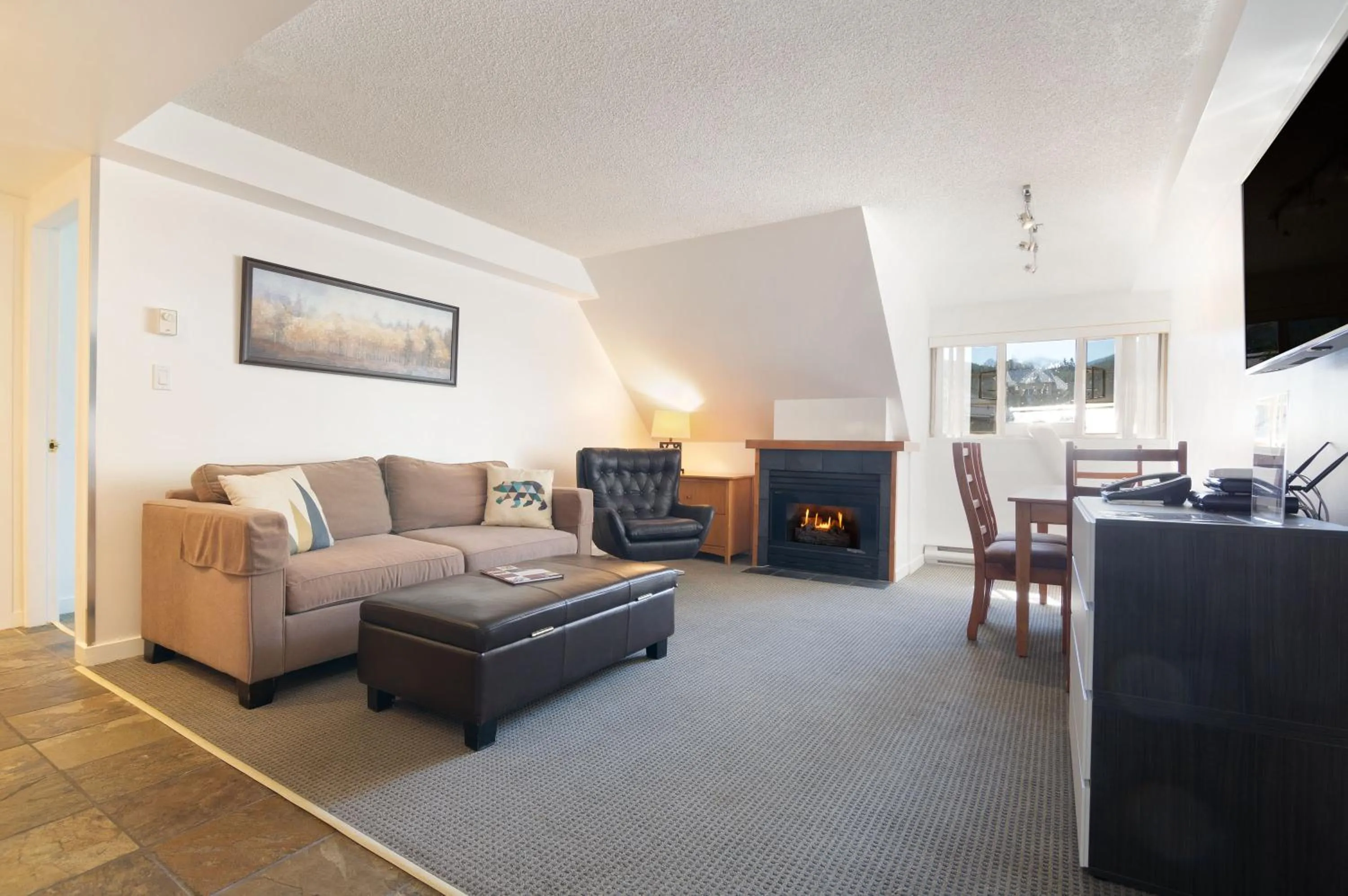 Living room in Whistler Village Centre by LaTour Hotels and Resorts