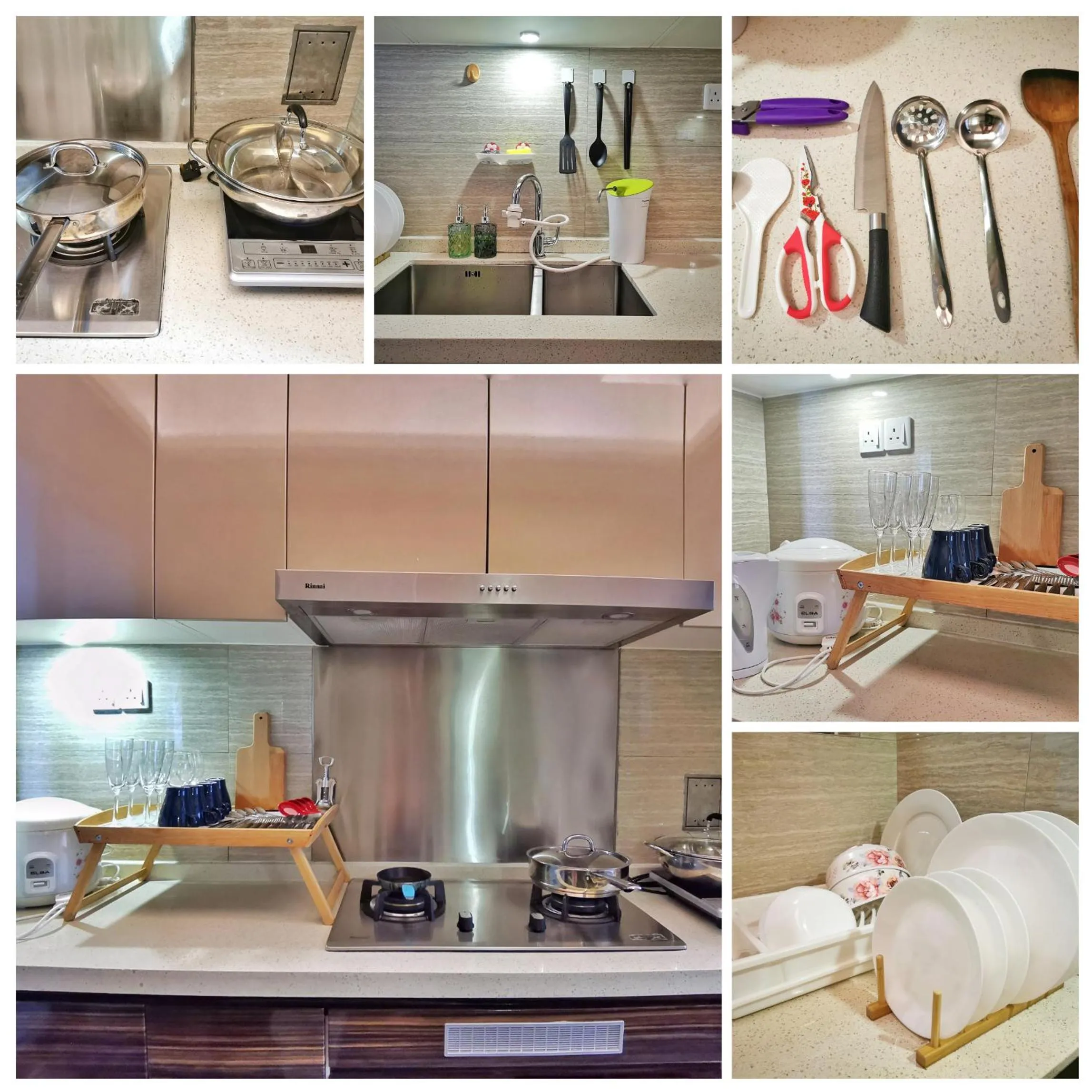 Kitchen or kitchenette in Yussy Homestay at R&F Princess Cove