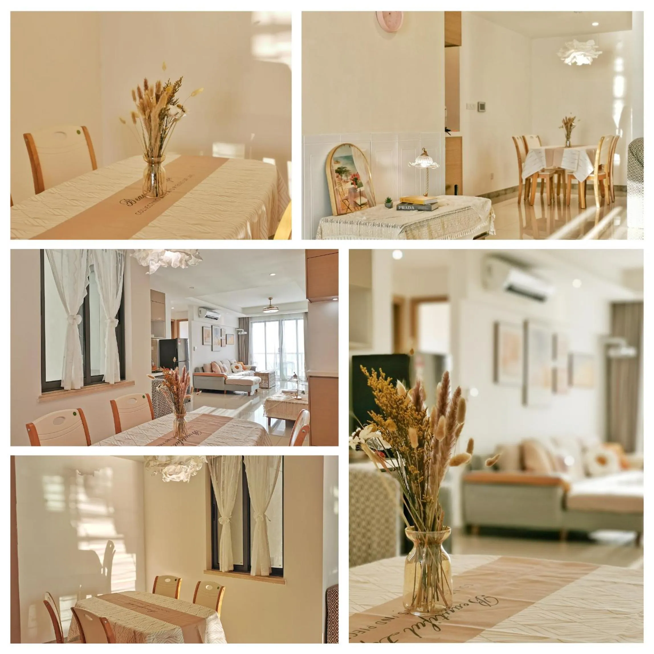 Dining area, Bed in Yussy Homestay at R&F Princess Cove