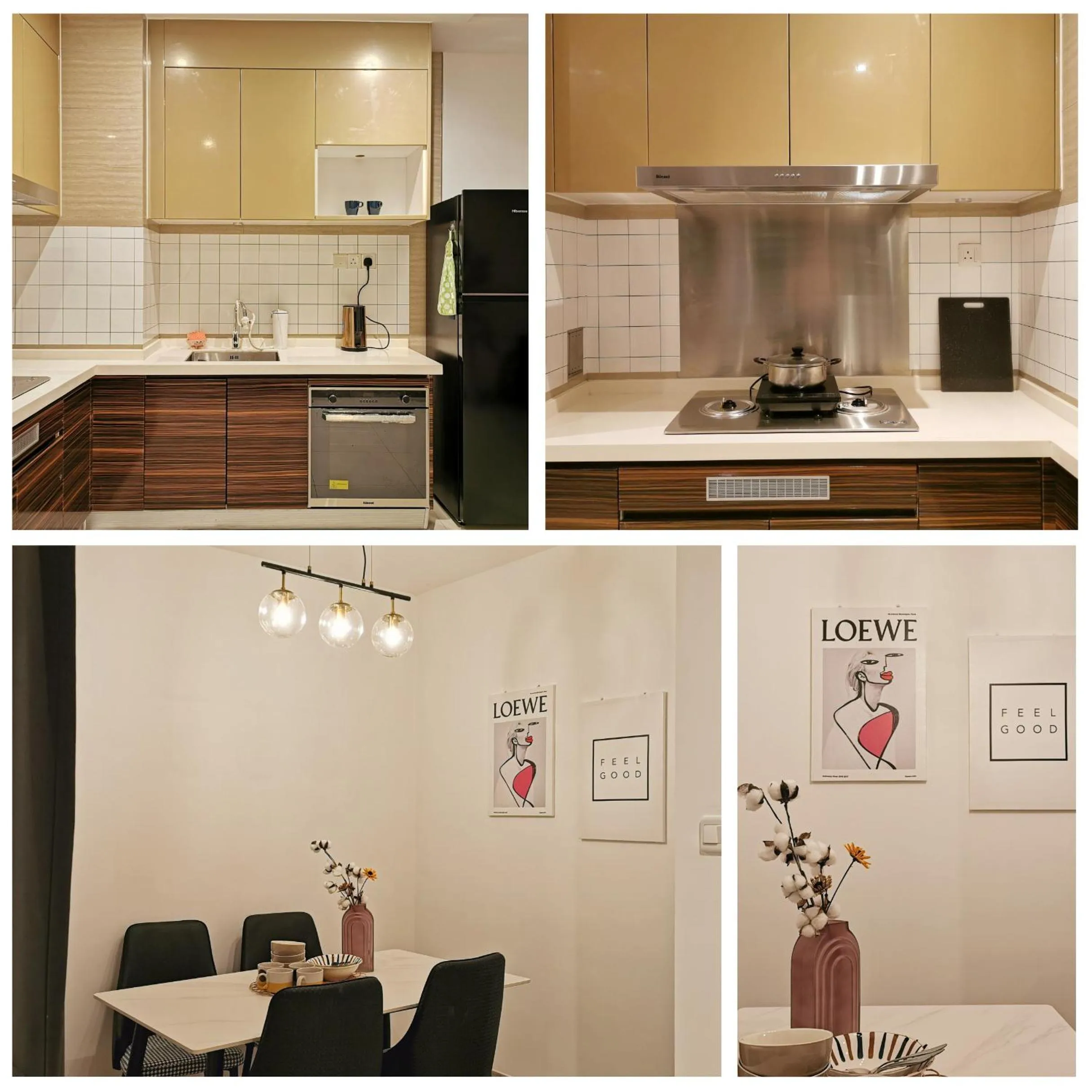 Kitchen or kitchenette in Yussy Homestay at R&F Princess Cove