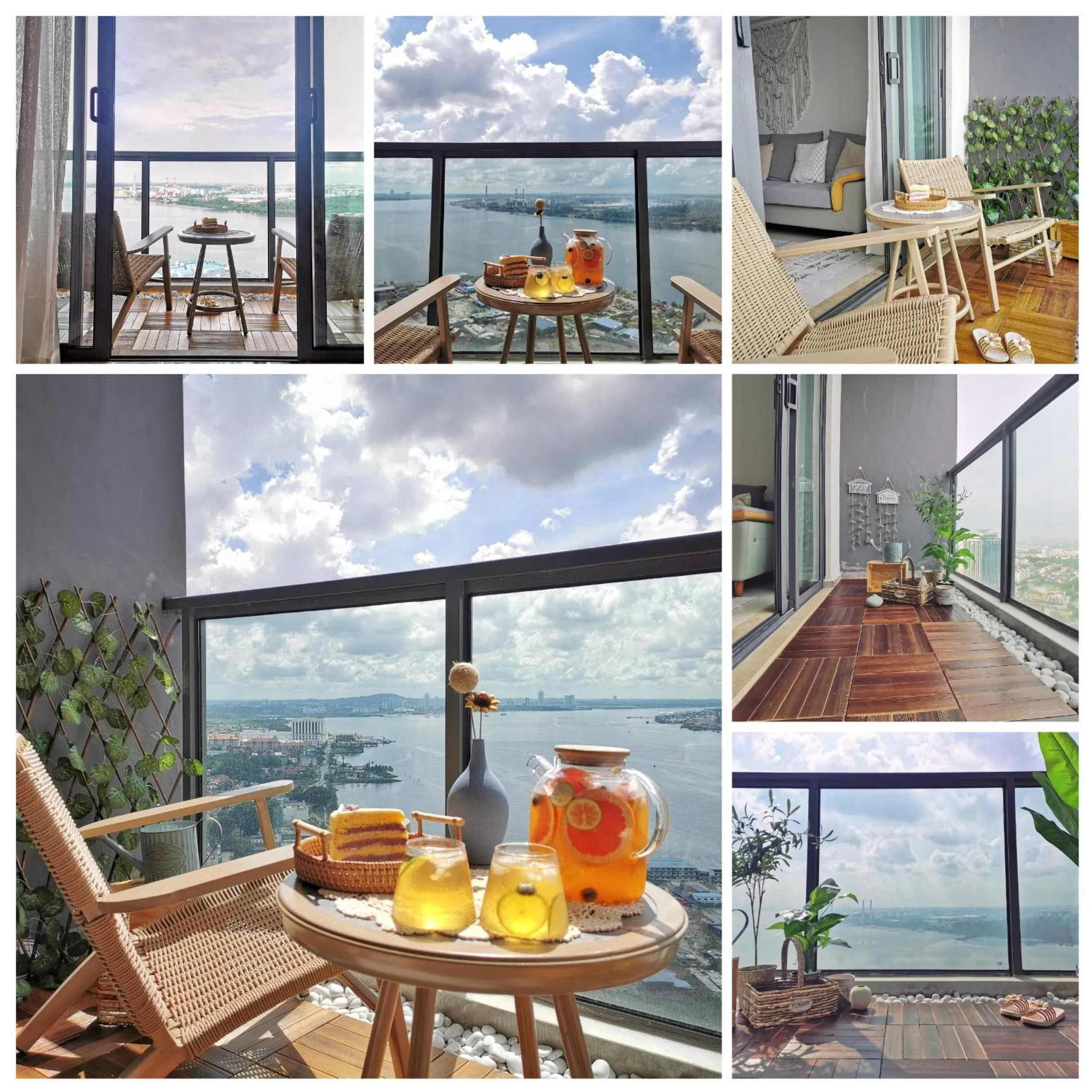 Balcony/Terrace in Yussy Homestay at R&F Princess Cove