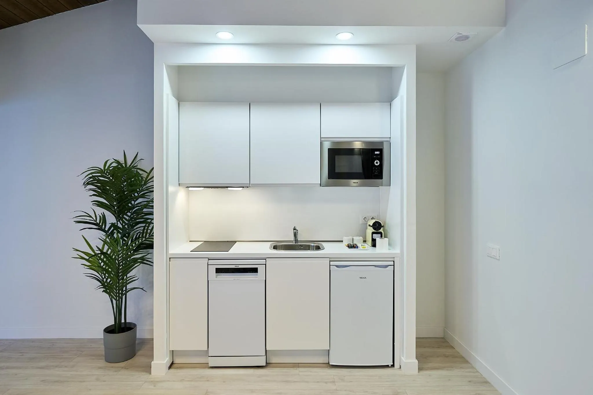 Kitchen or kitchenette in Inés Luna Suites