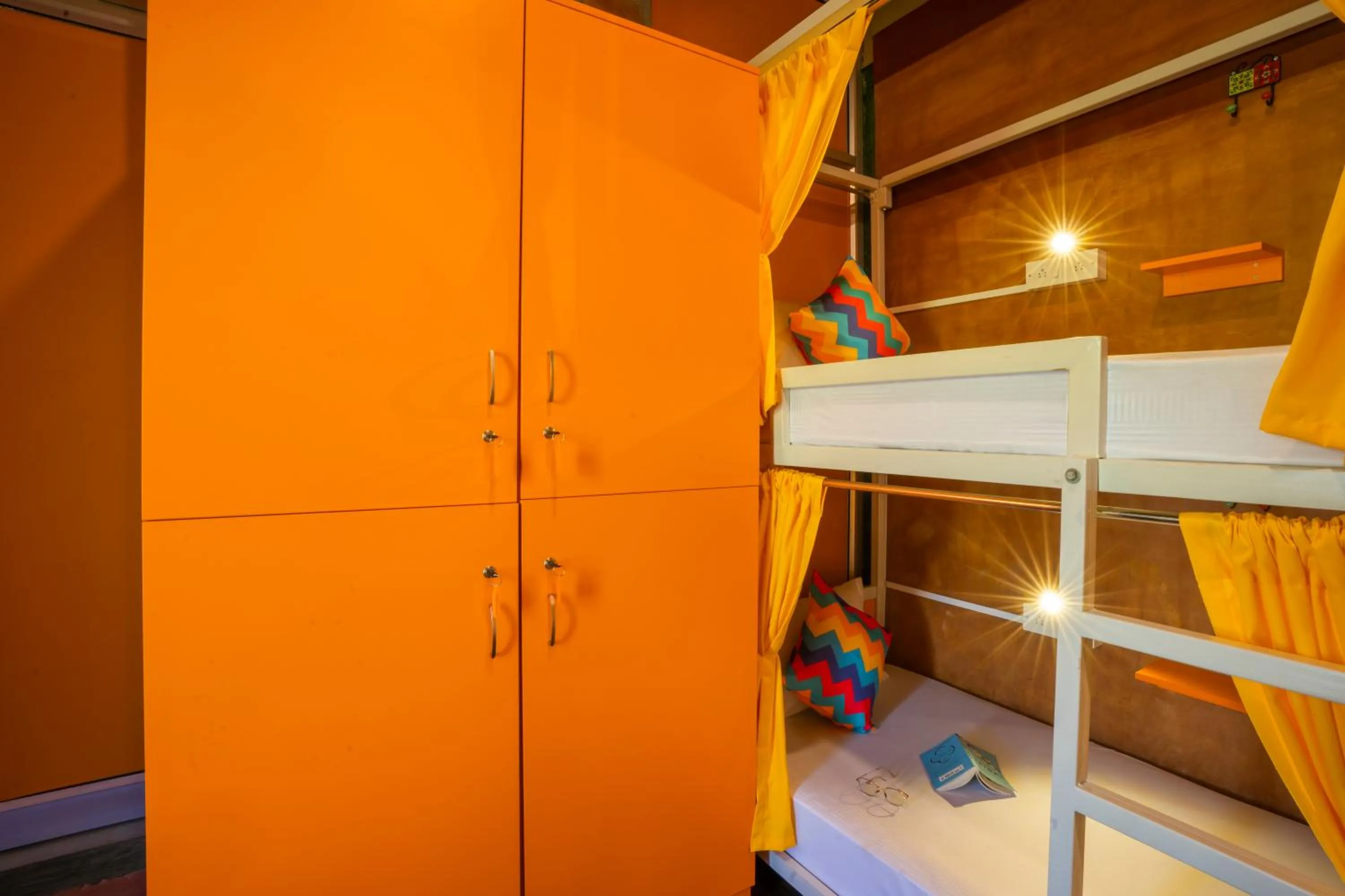 wardrobe, Bed in goSTOPS Pondicherry Near Auroville