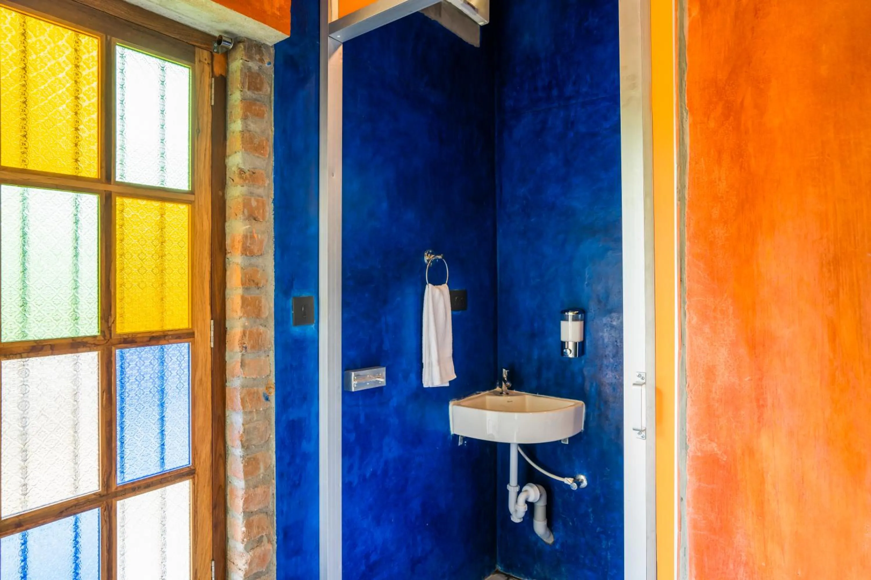 Bathroom in goSTOPS Pondicherry Near Auroville
