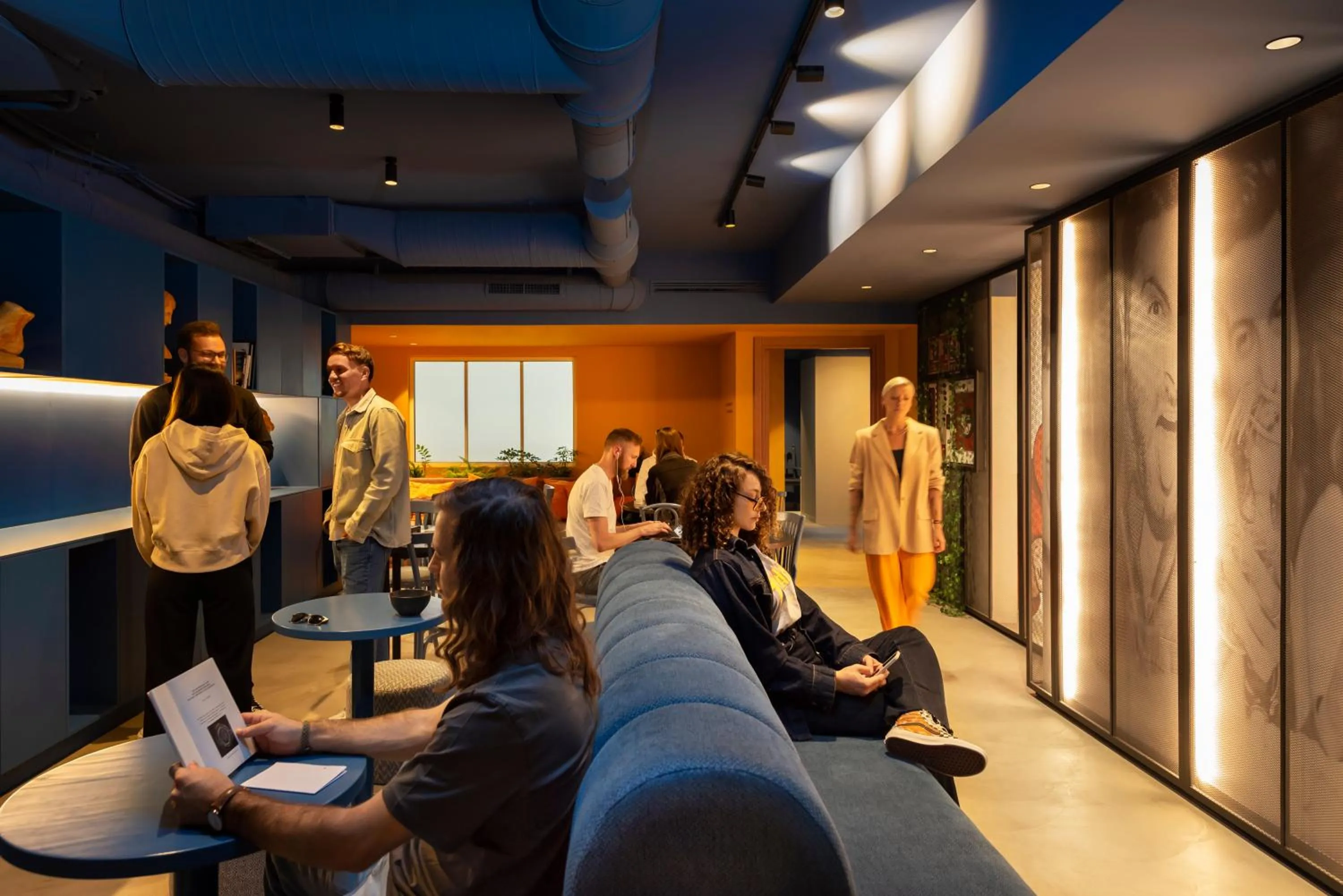 Living room in Coeo Pod Hostel Beatas