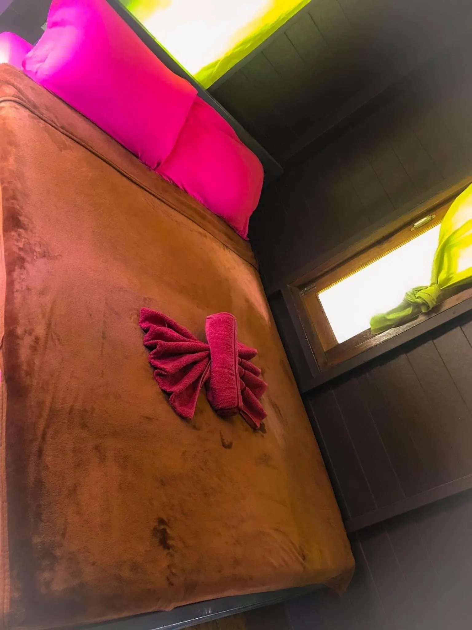 Bed in Green Garden Bungalows