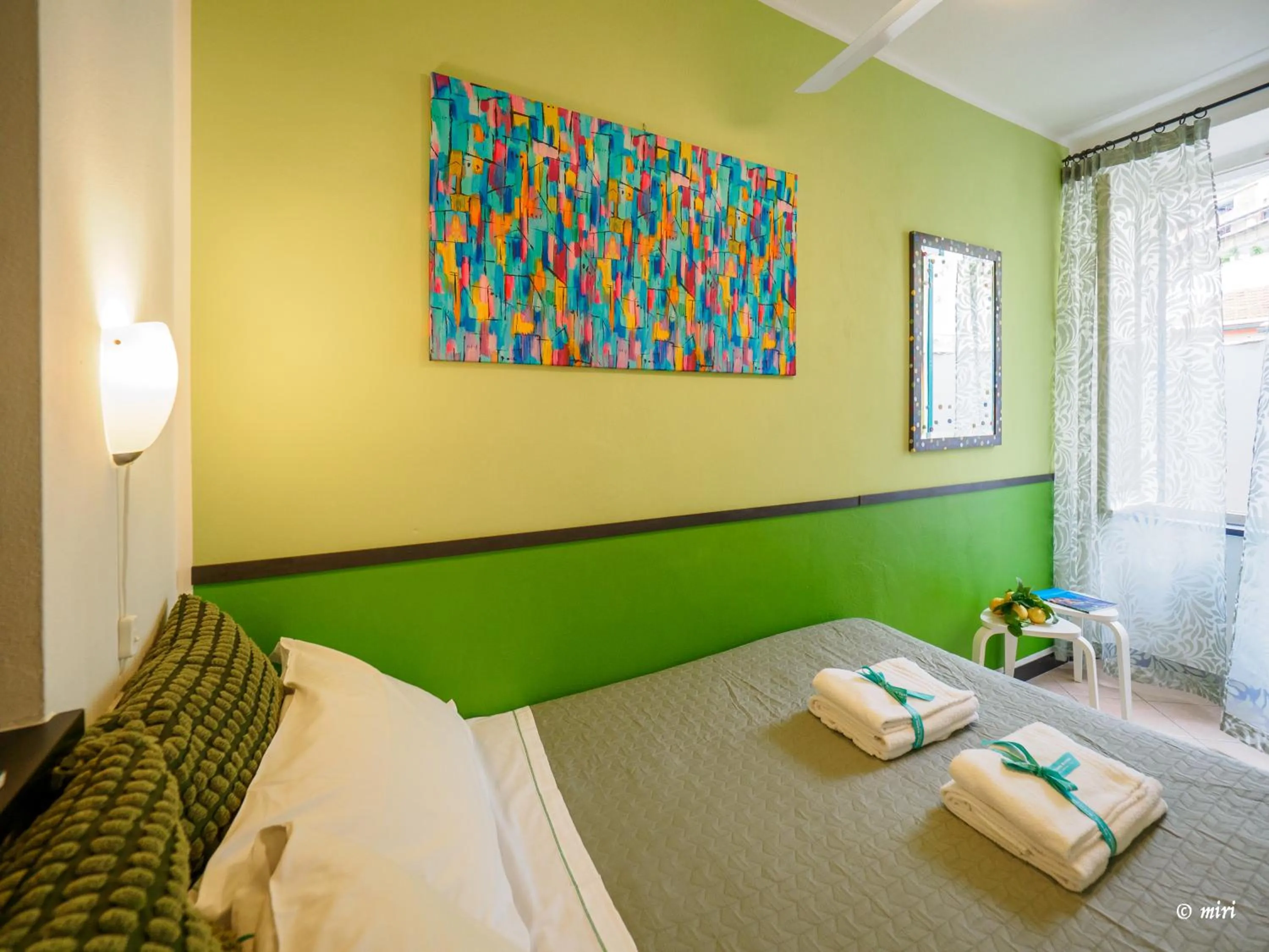 Bedroom, Bed in Carmelina Tiny Village Room