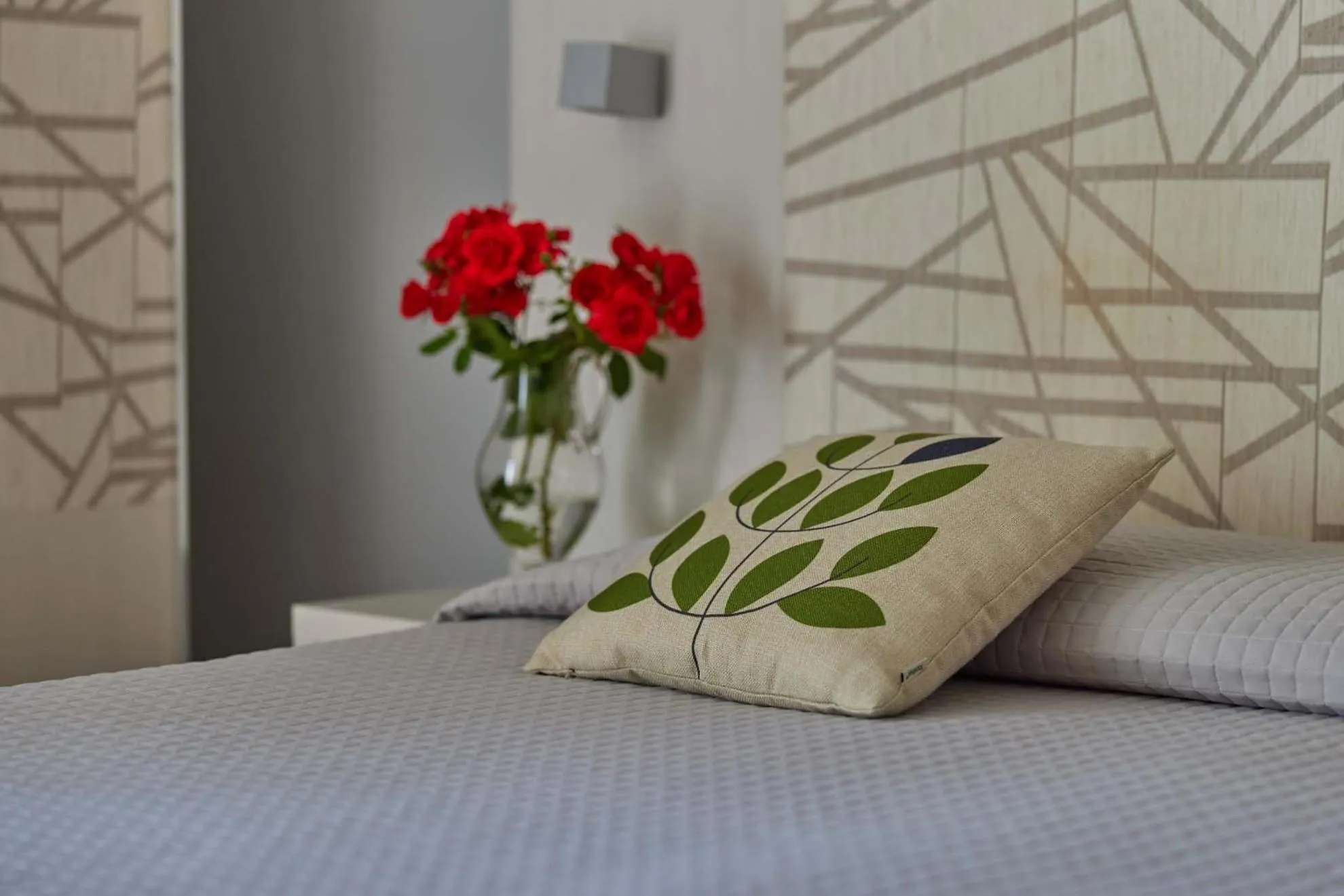 Bed in Eco Hotel Ariston