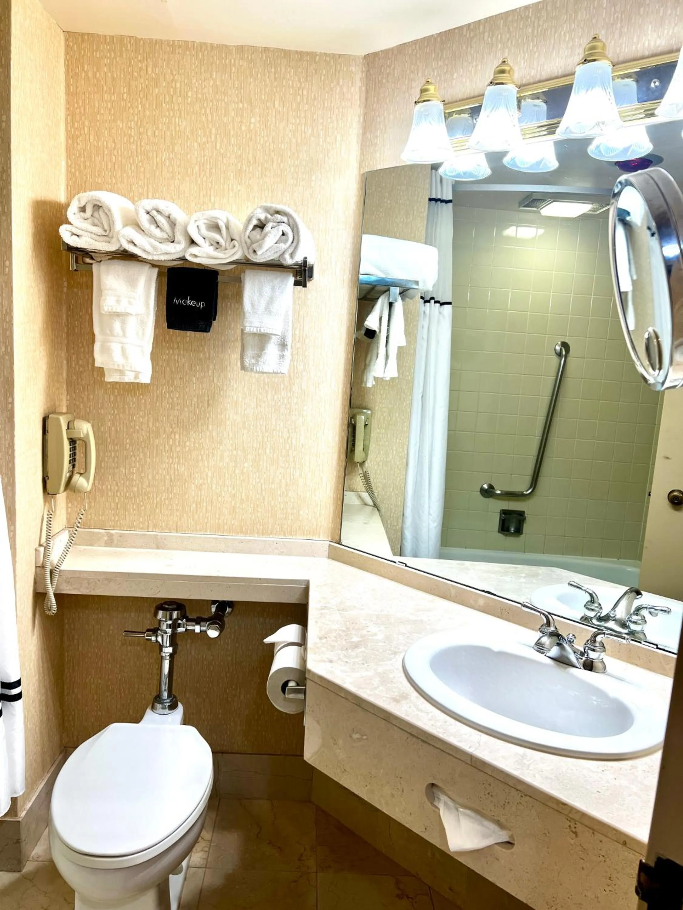 Toilet in Hotel Mead Resorts & Conventions Center