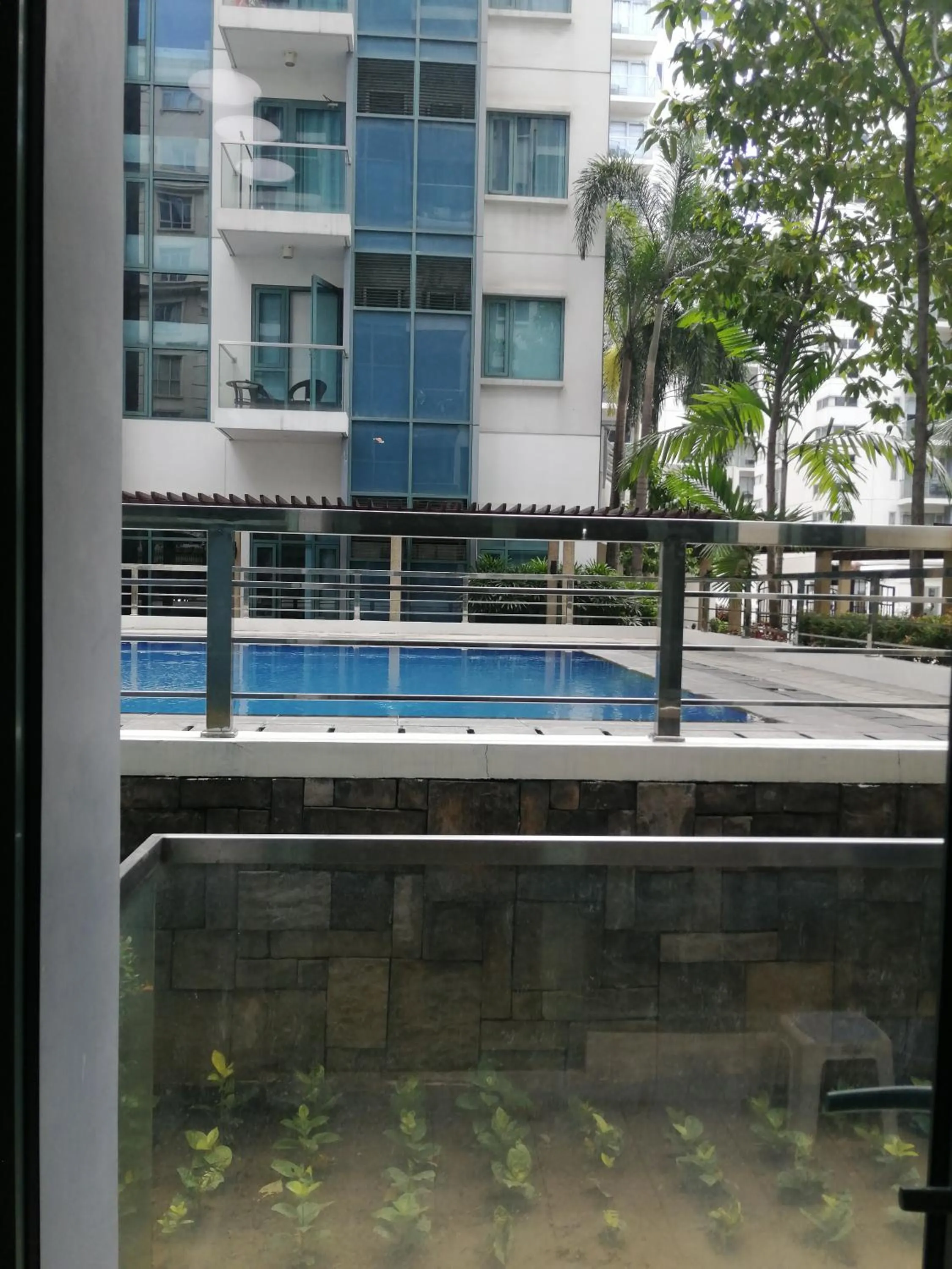 Pool view in Palm Tree Two Villas