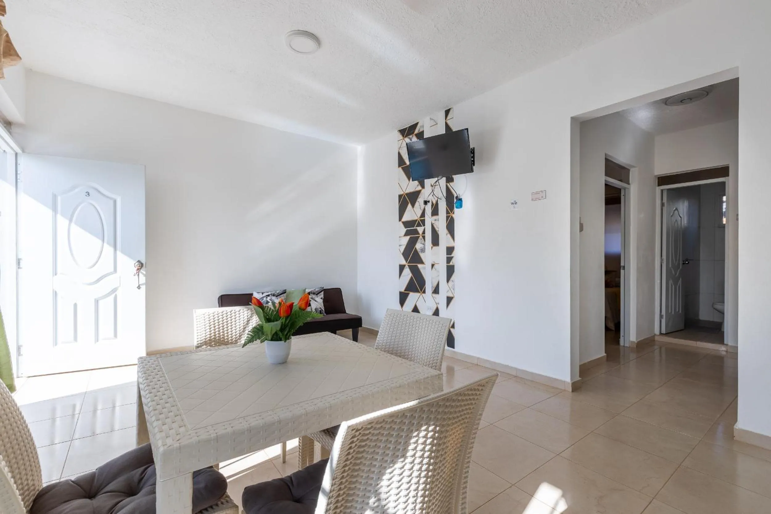 Living room in EDMA APARTAHOTEL