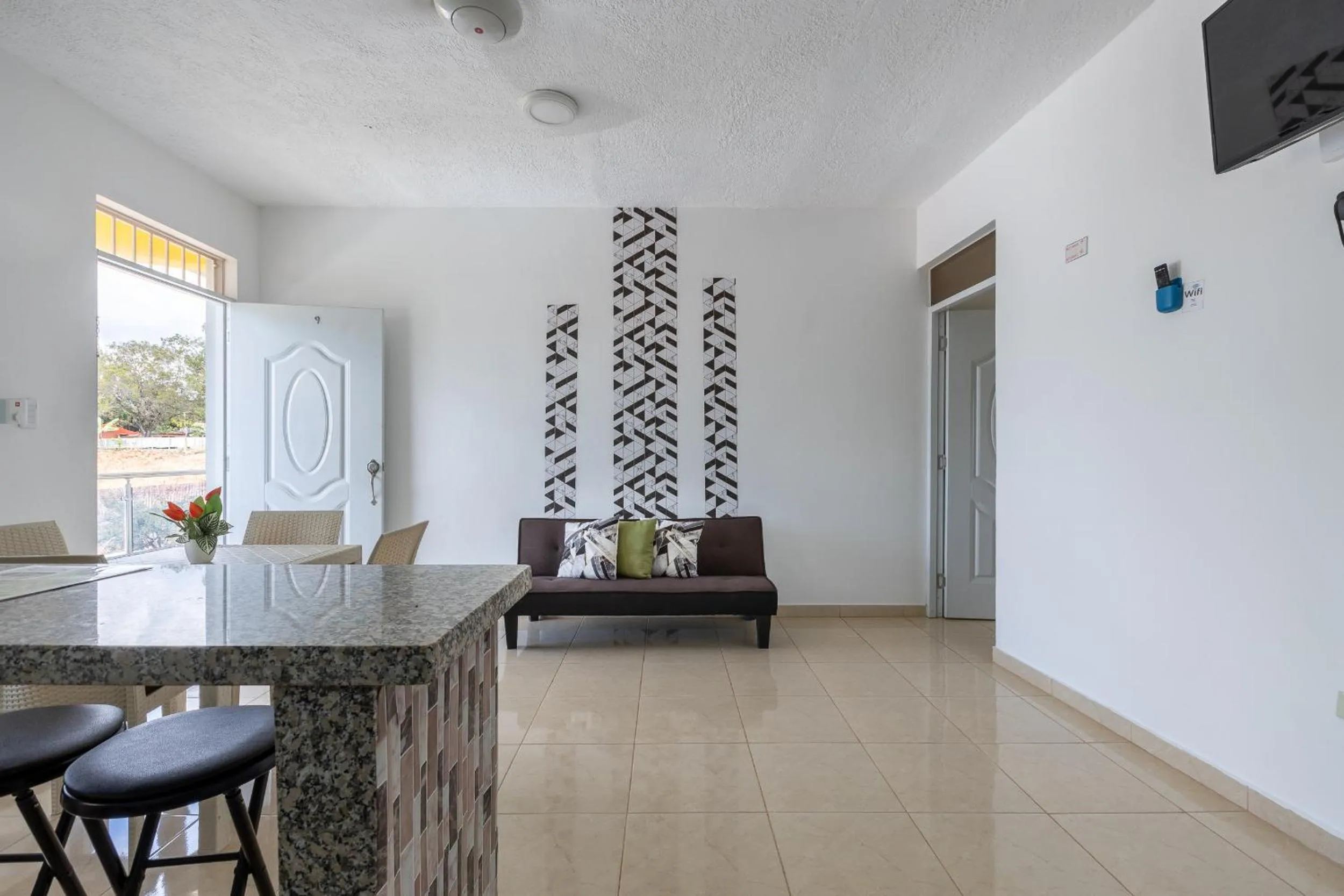 Living room in EDMA APARTAHOTEL