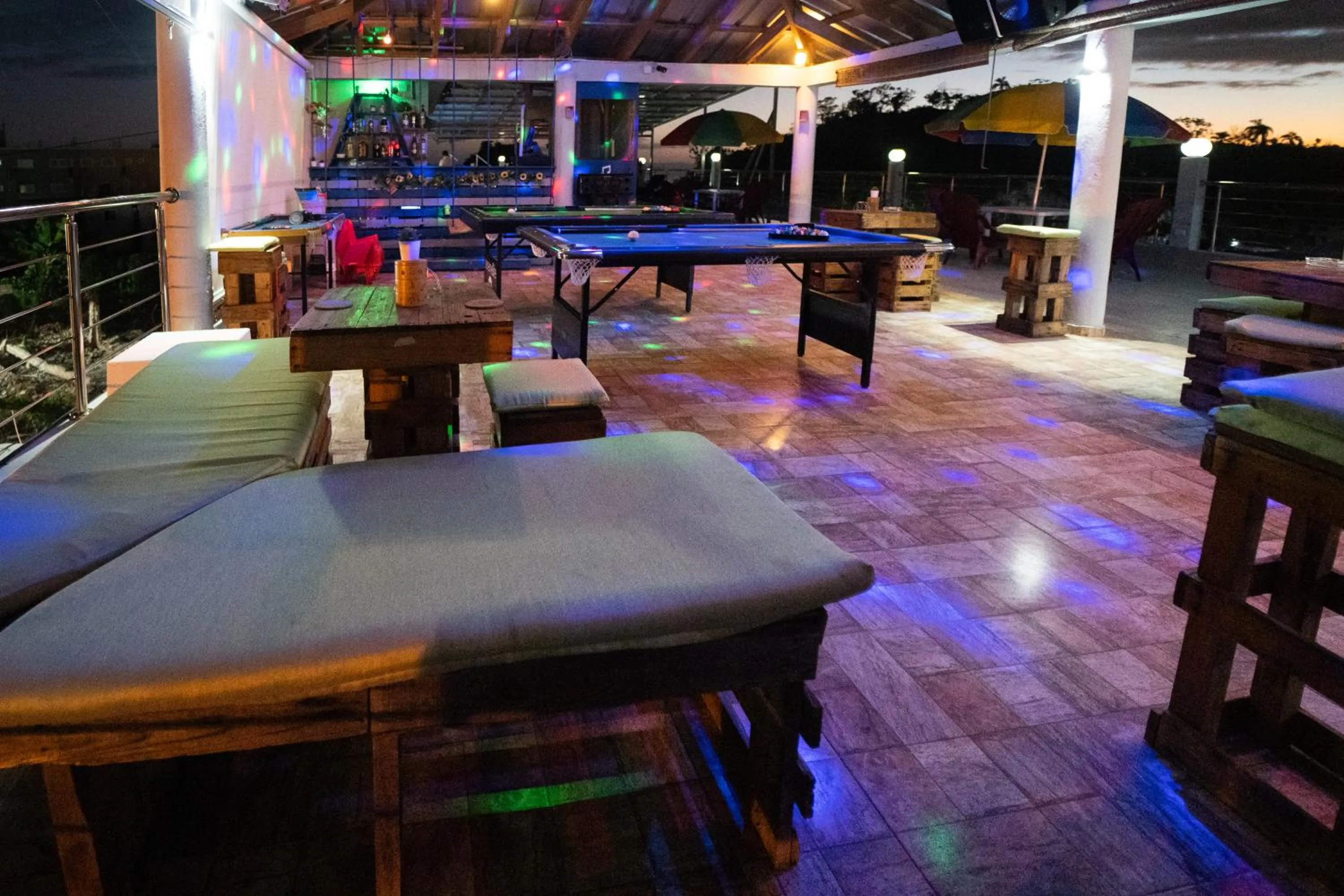 Patio in EDMA APARTAHOTEL