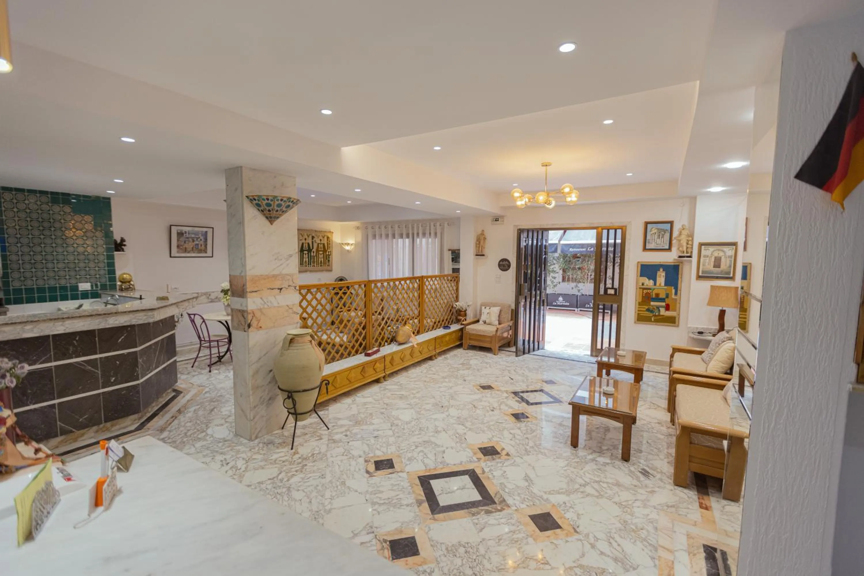 Lobby or reception in Hôtel Résidence Monia COMPLETELY RENOVATED