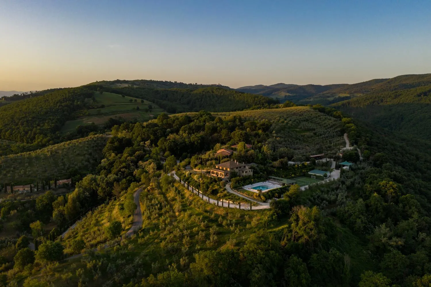 Bird's eye view in Il Poggio degli Olivi