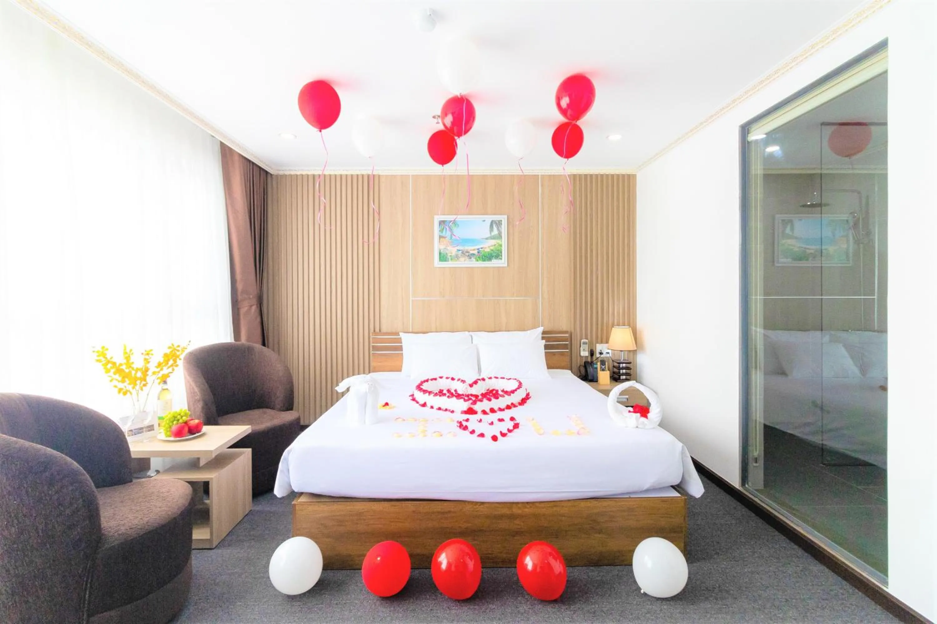 Bed in Pearl Beach Hotel Quy Nhon