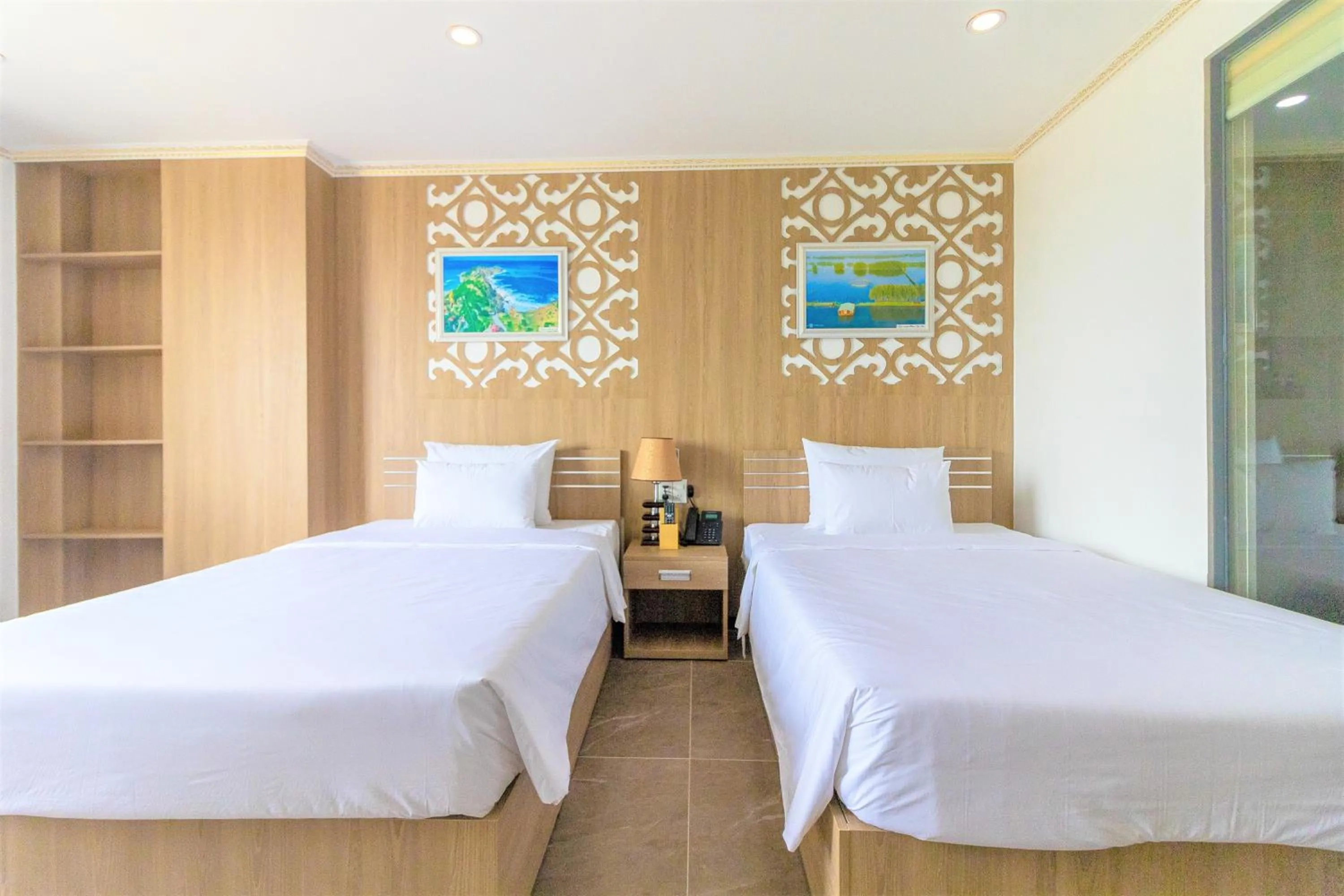 Bed in Pearl Beach Hotel Quy Nhon