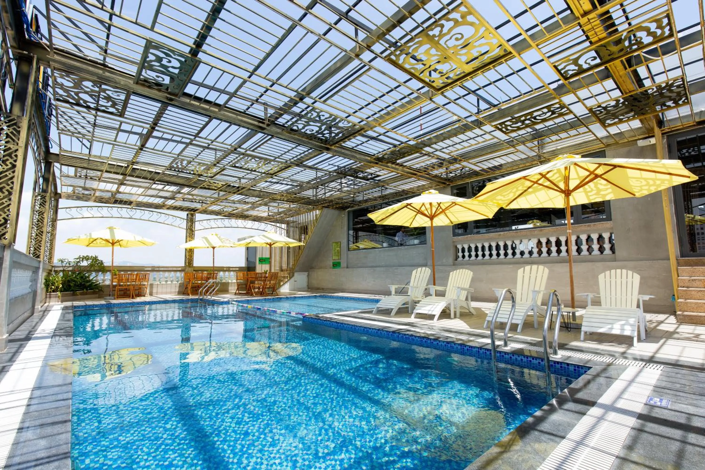 Pool view in Pearl Beach Hotel Quy Nhon