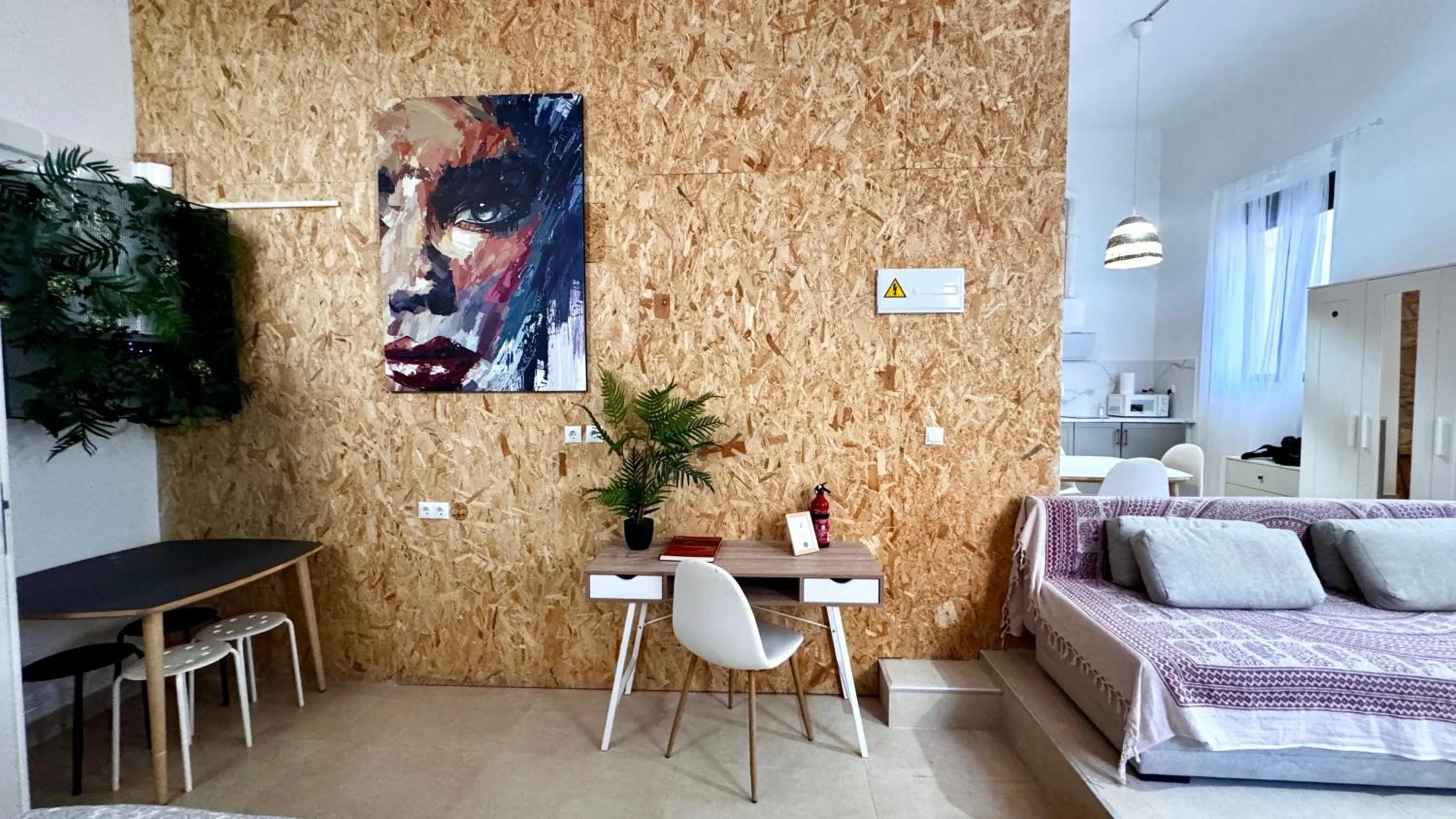 Living room, Bed in Soho Boho Apartments - with sunny rooftop terrace and fiber optic internet