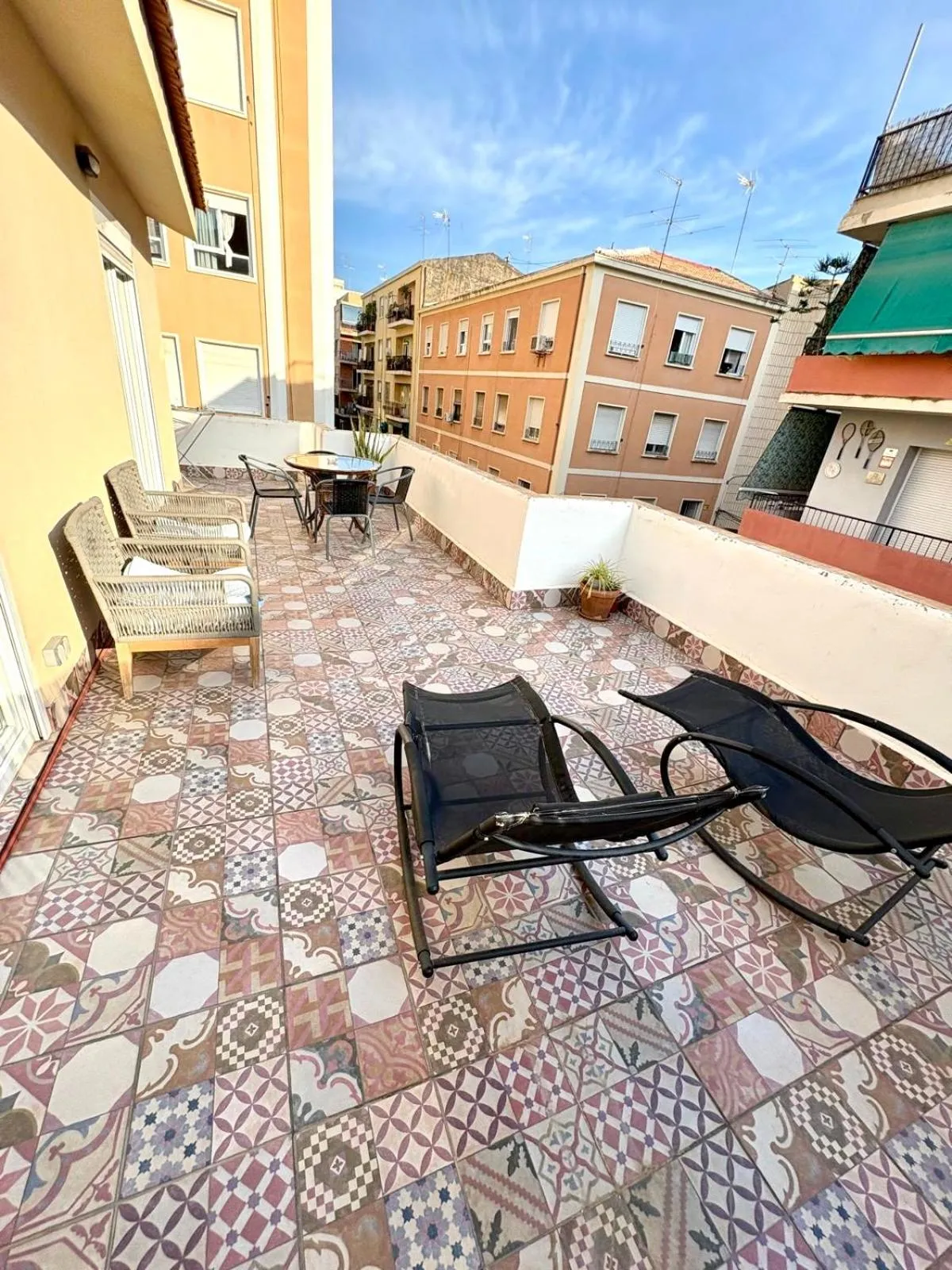 Balcony/Terrace in Soho Boho Apartments - with sunny rooftop terrace and fiber optic internet