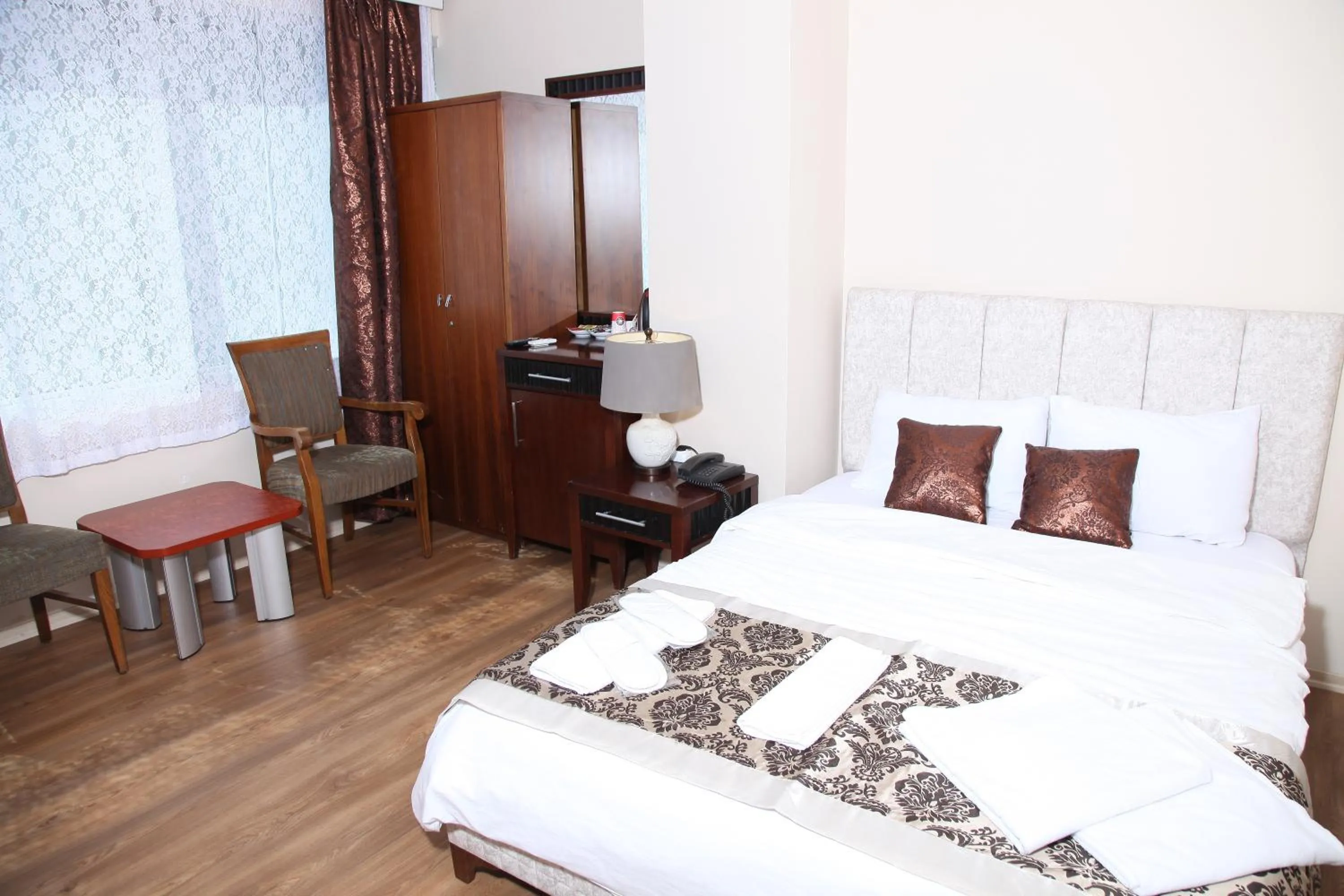 Bed in Çamlıca Tower Hotel