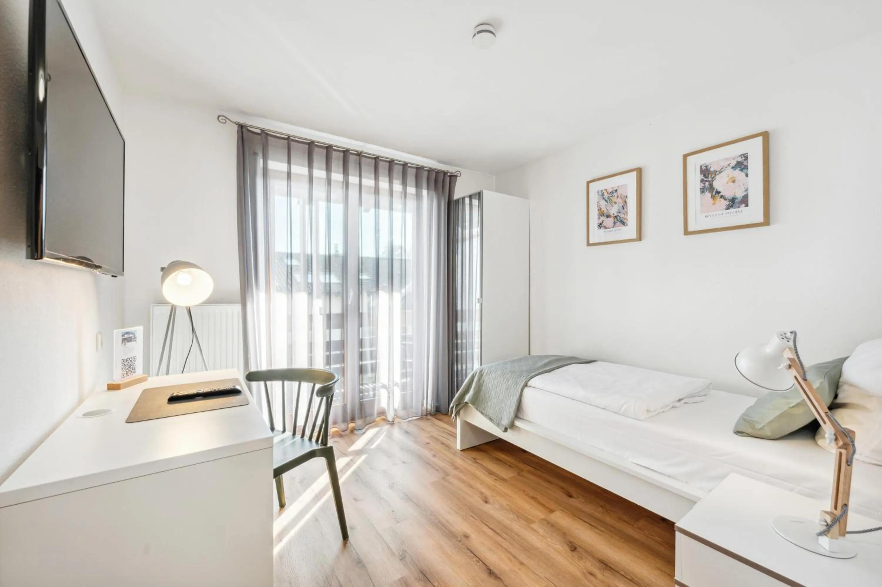 Photo of the whole room, Bed in Gästehaus Hartwig