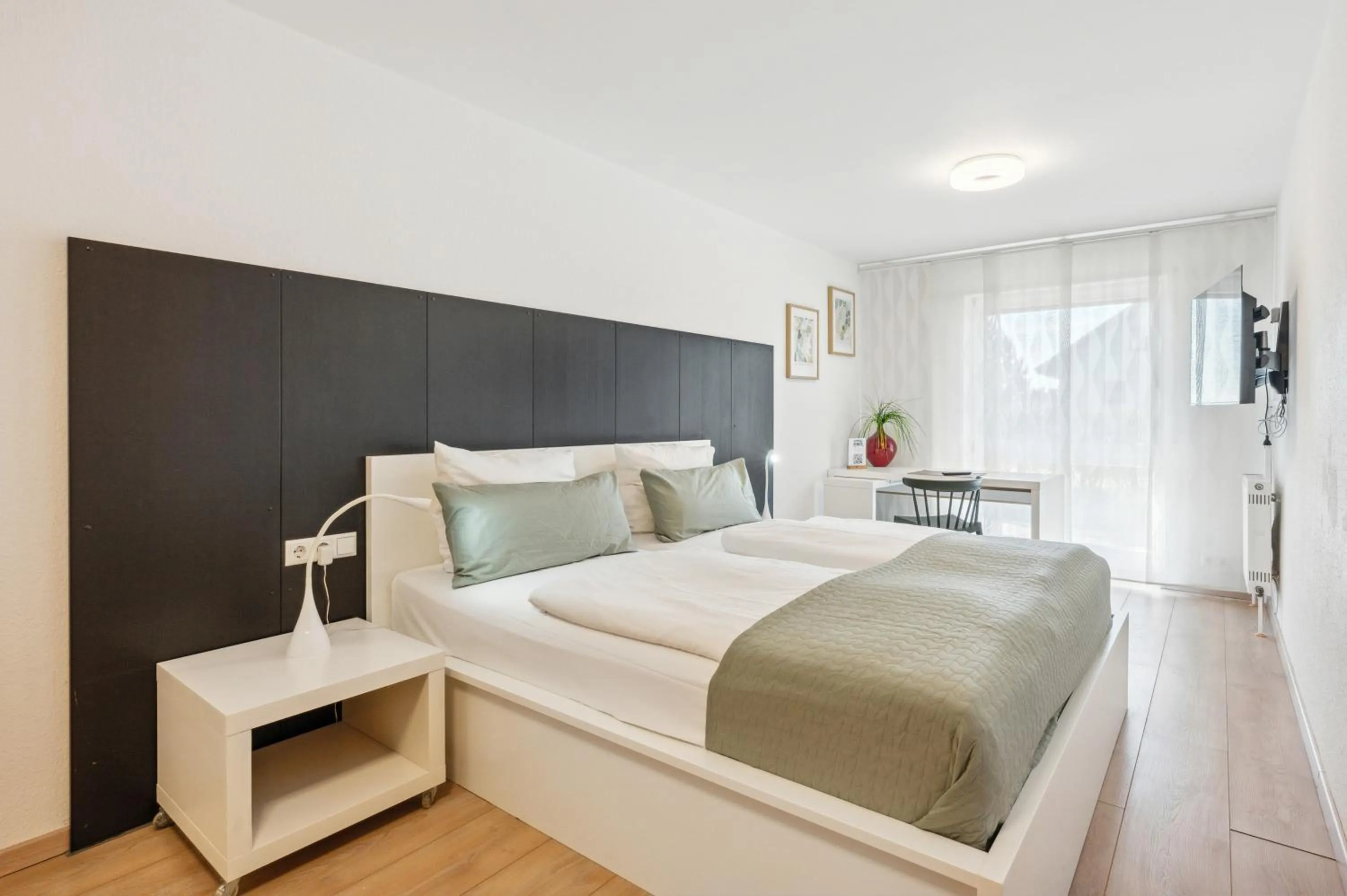 Photo of the whole room, Bed in Gästehaus Hartwig