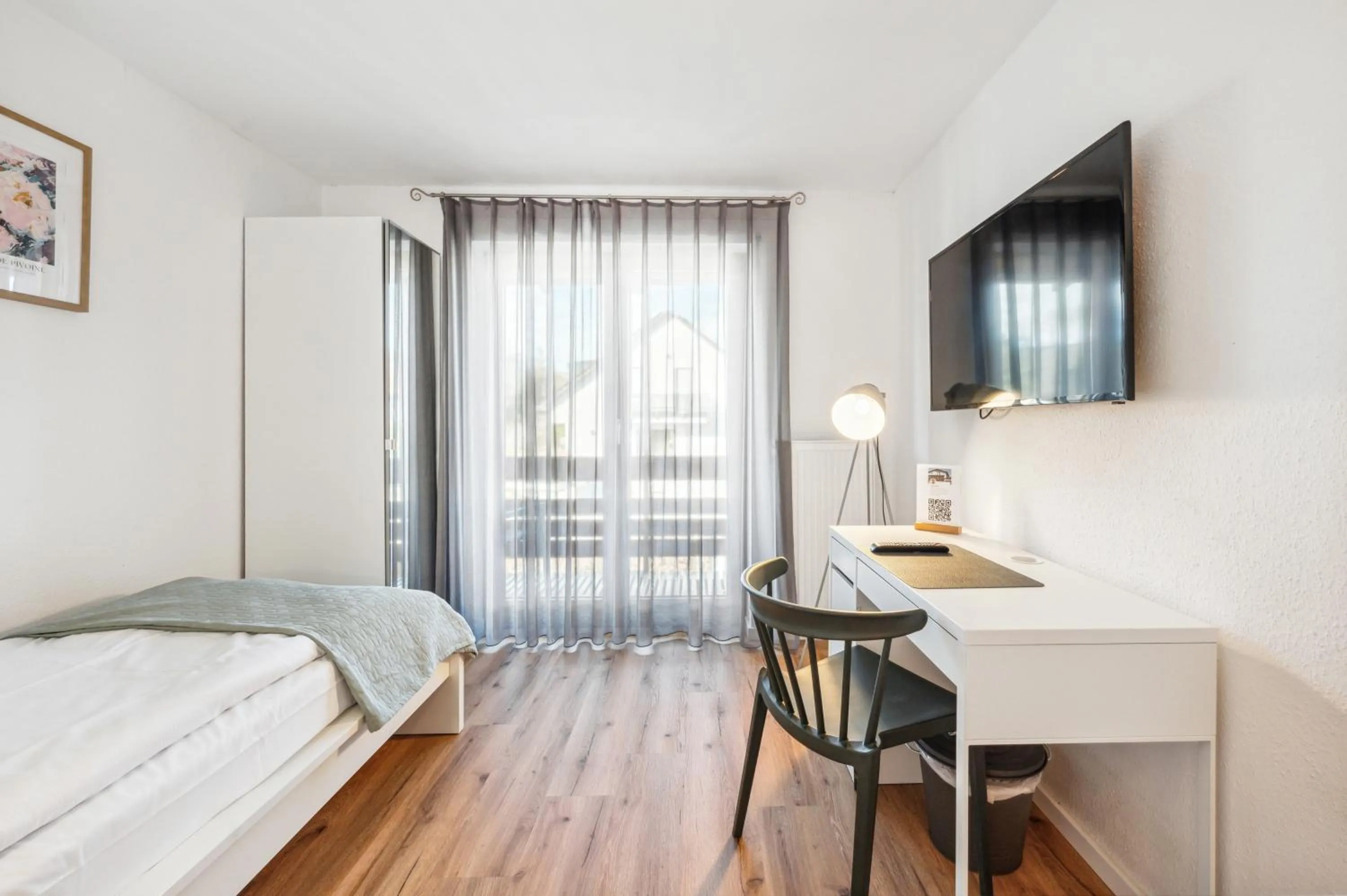 Photo of the whole room, Bed in Gästehaus Hartwig