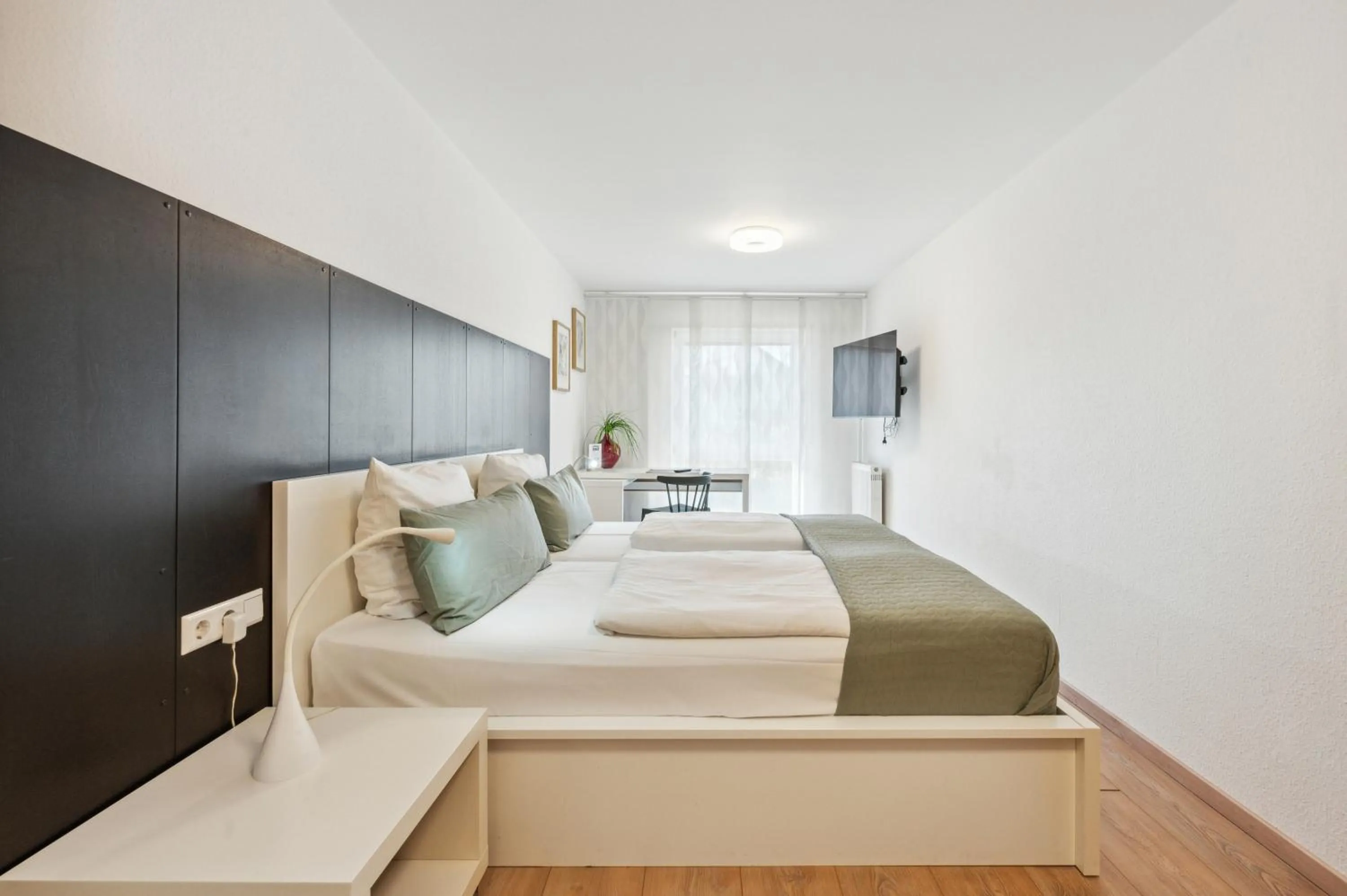 Photo of the whole room, Bed in Gästehaus Hartwig