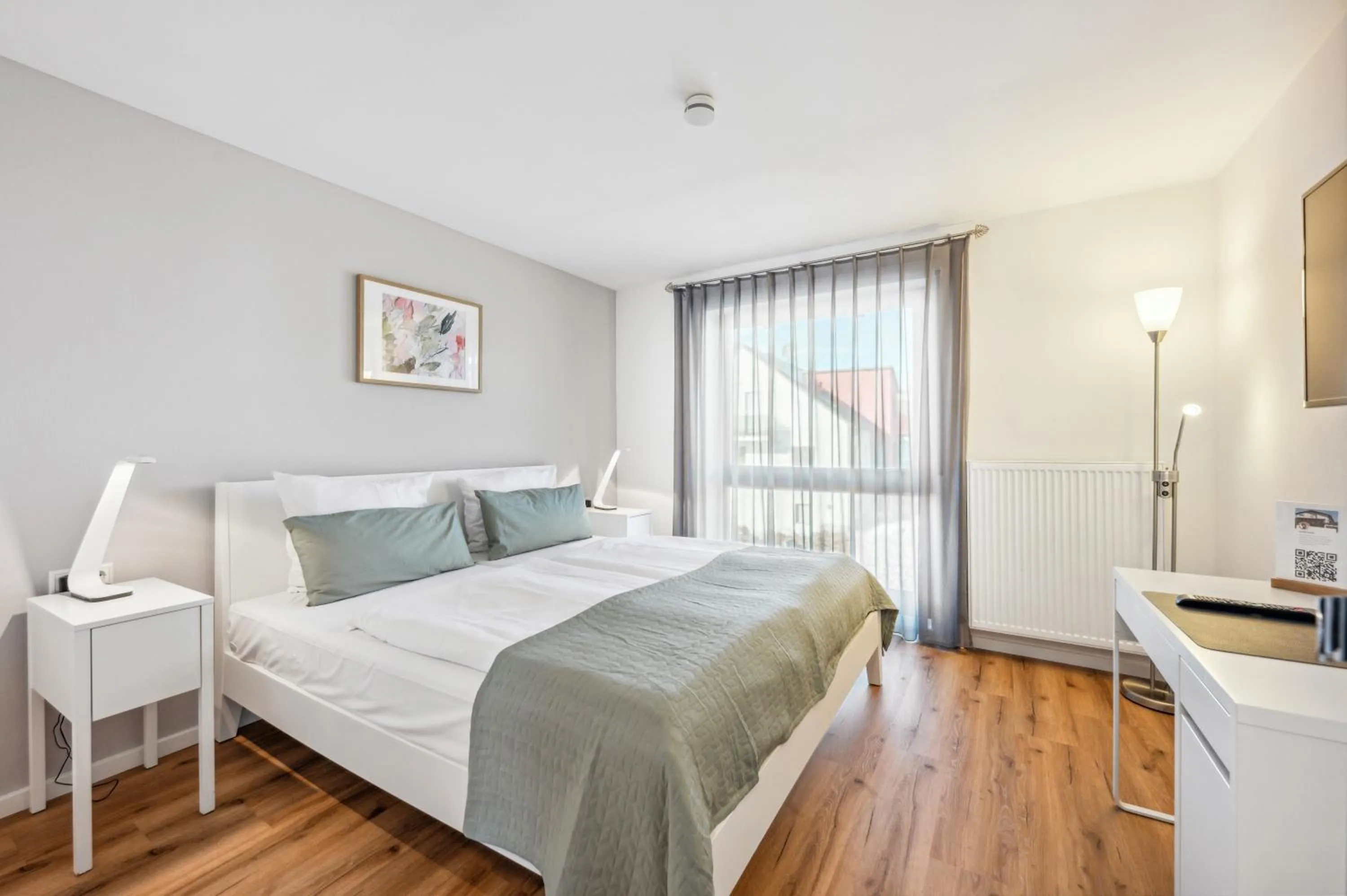 Photo of the whole room, Bed in Gästehaus Hartwig