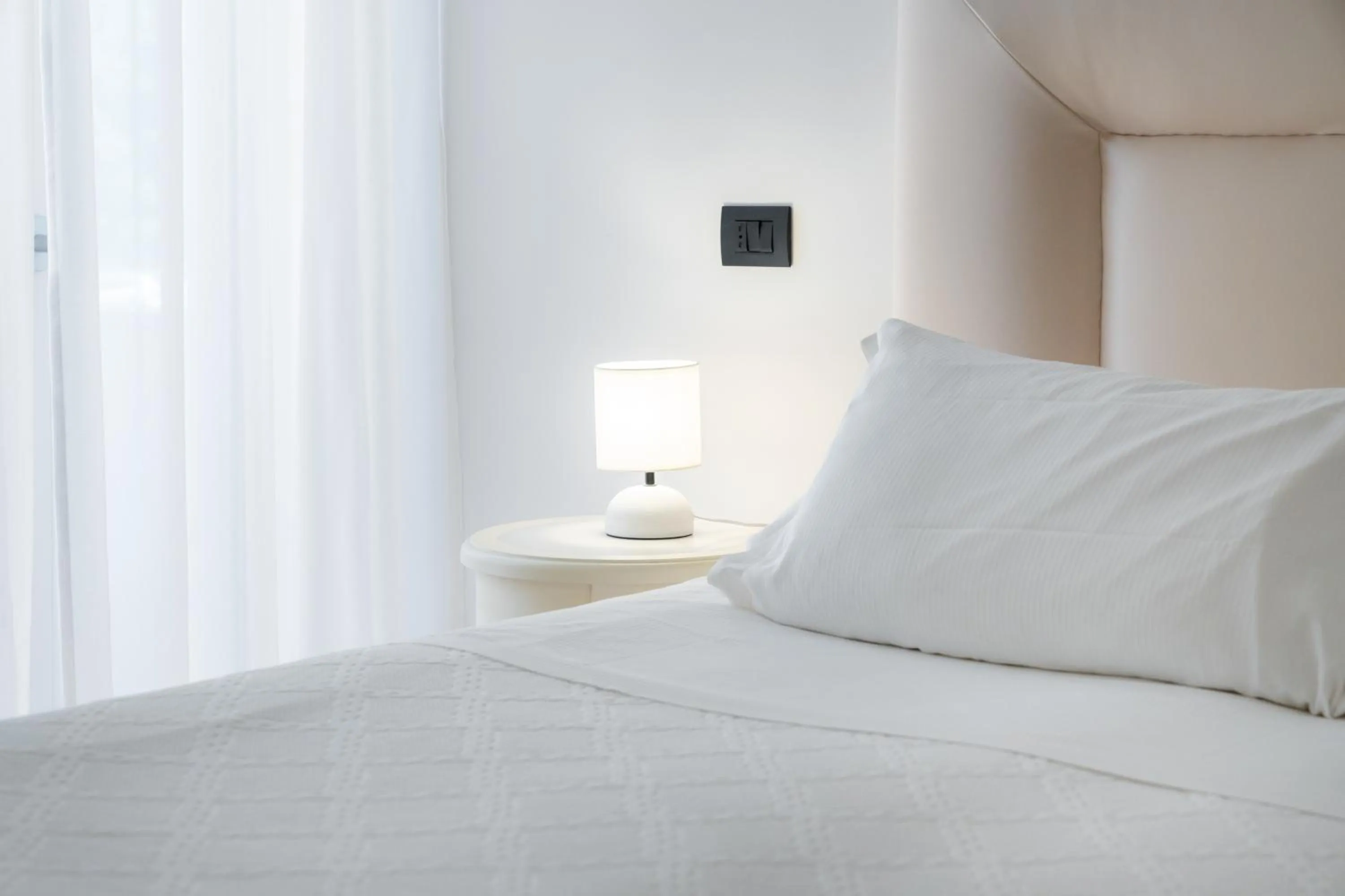 Bed in Hotel Florida Lerici