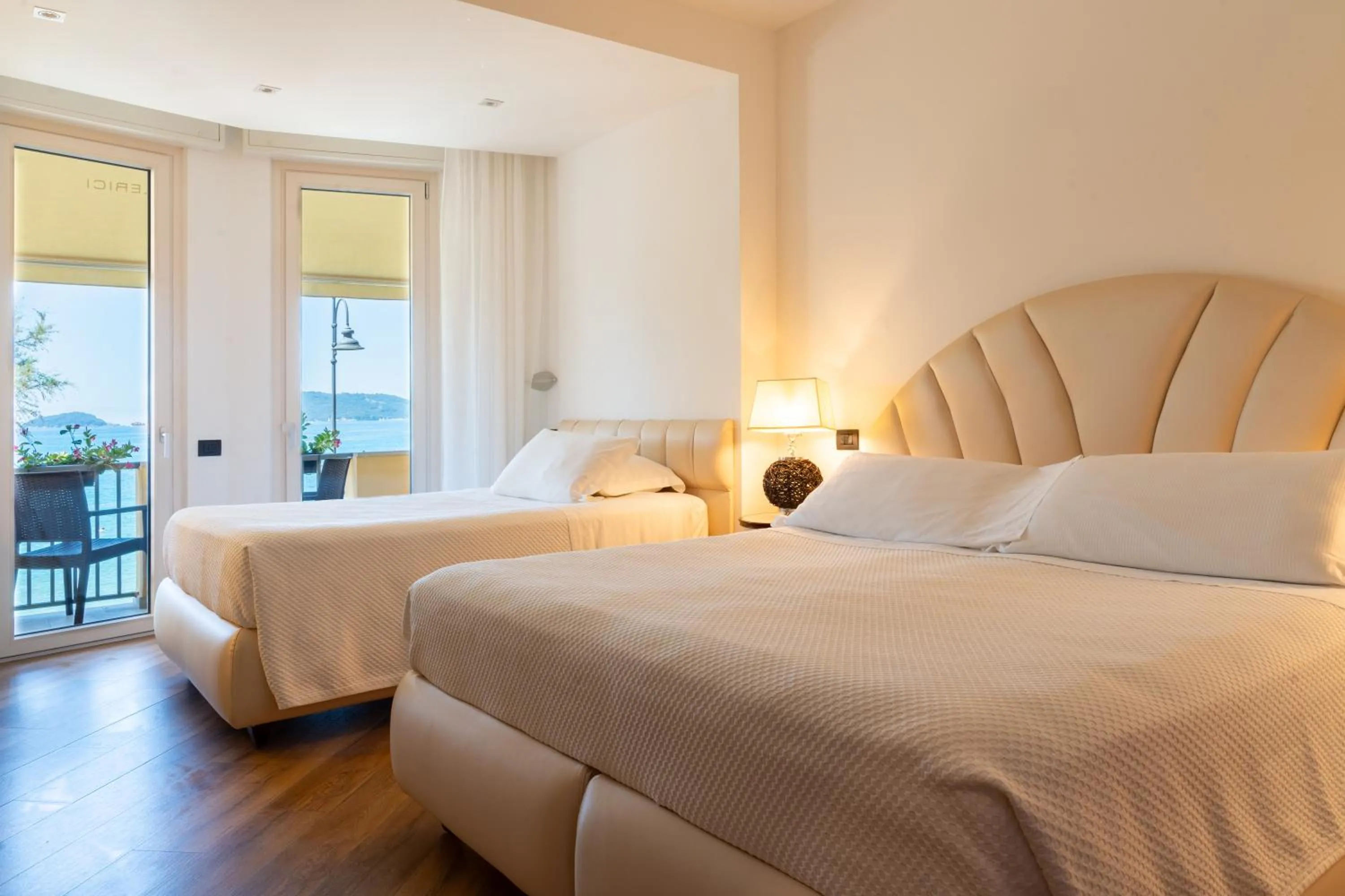 Bed in Hotel Florida Lerici