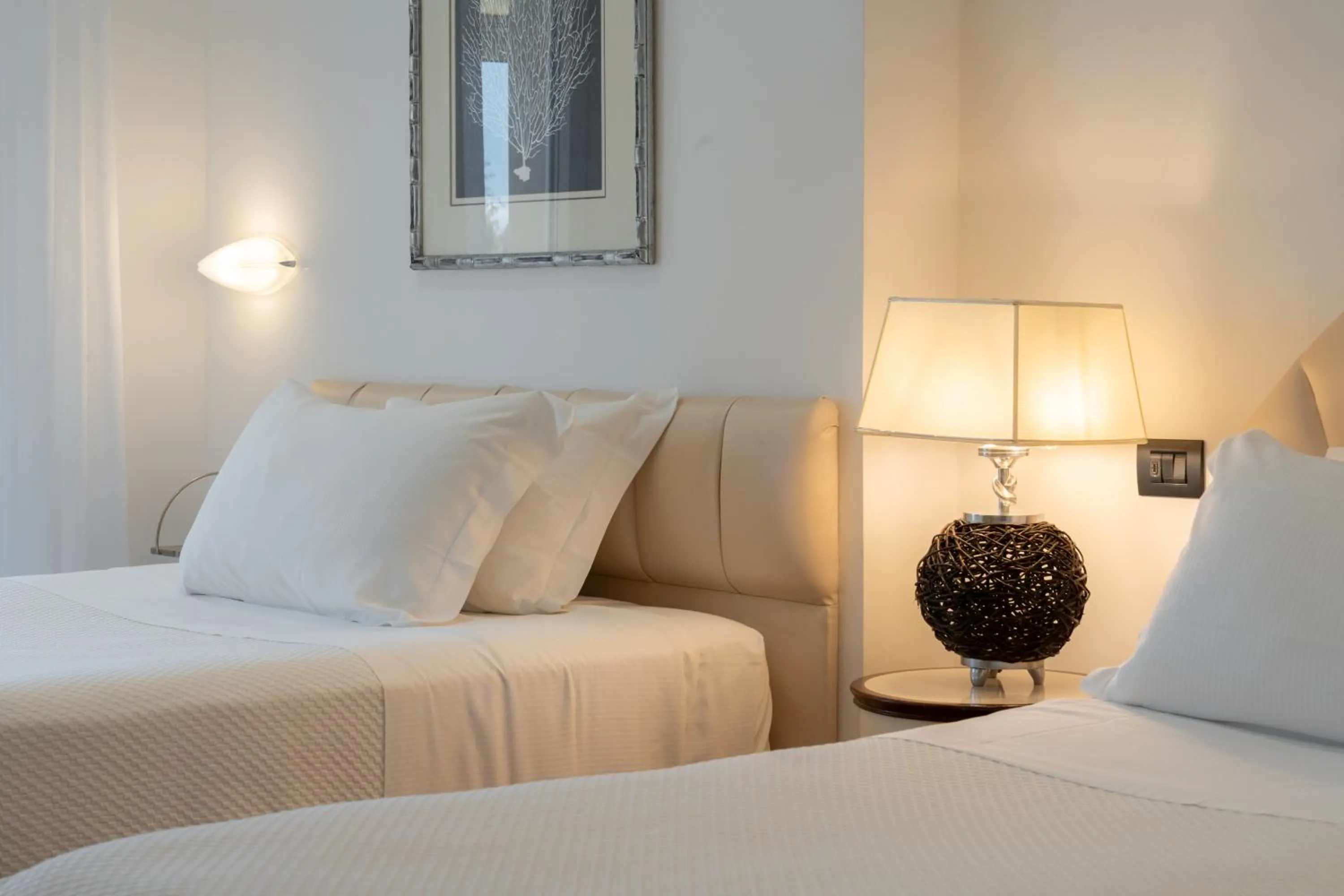 Bed in Hotel Florida Lerici