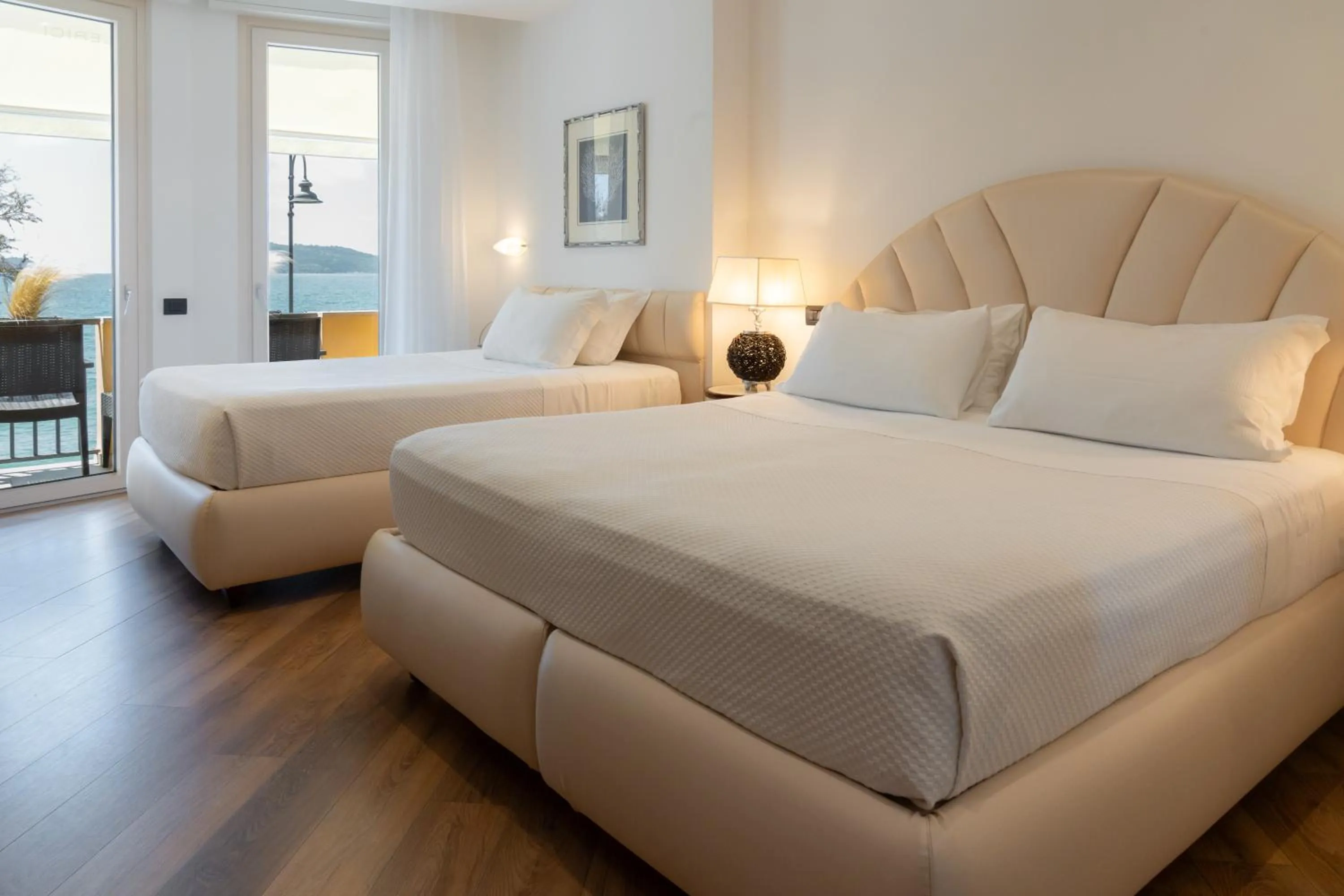 Bed in Hotel Florida Lerici