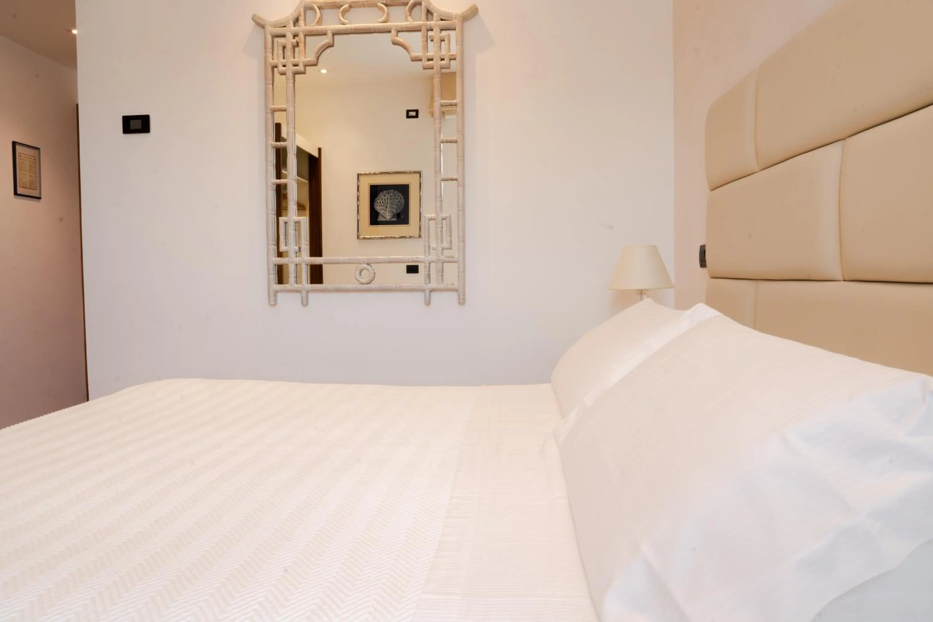 Bed in Hotel Florida Lerici
