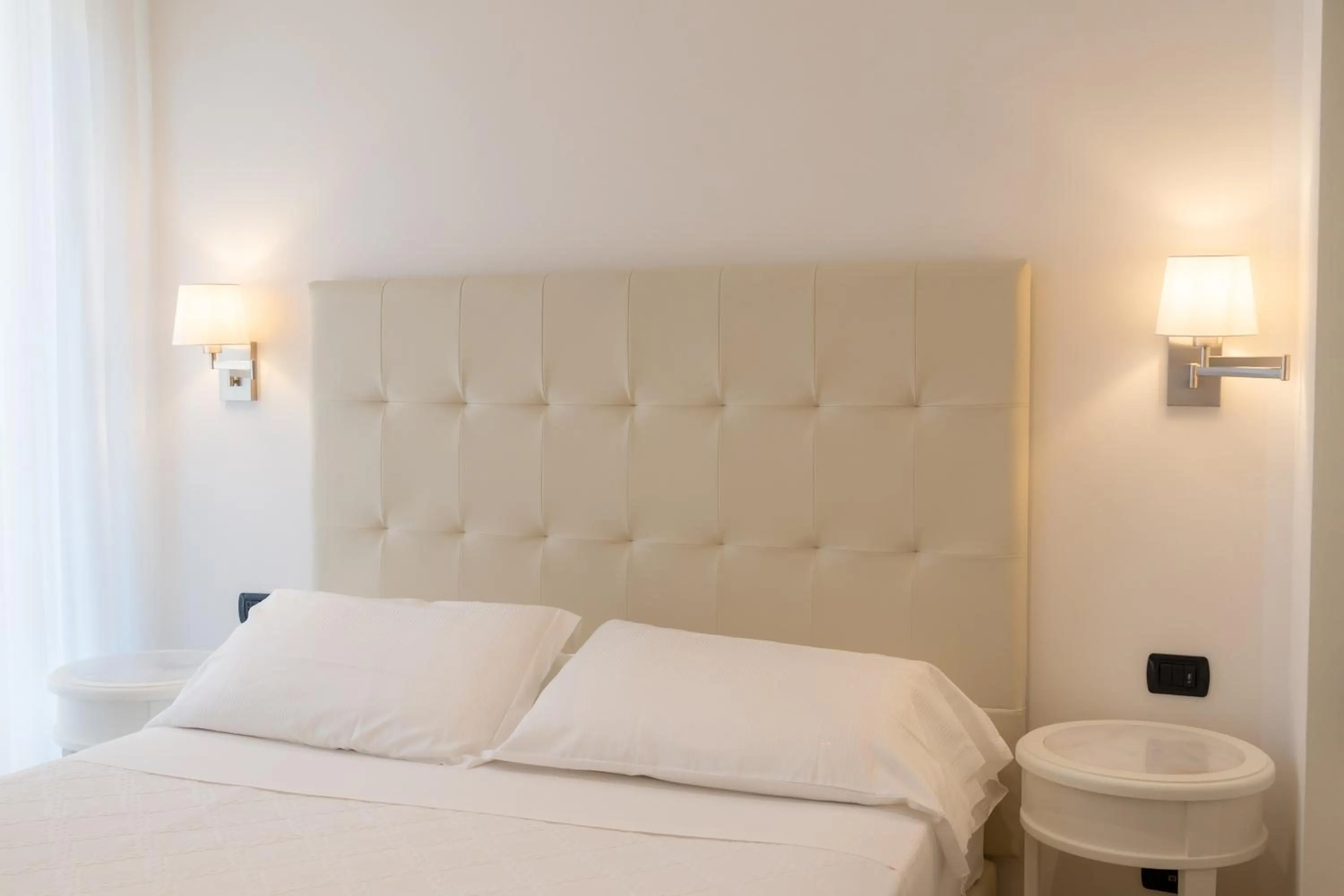 Bed in Hotel Florida Lerici