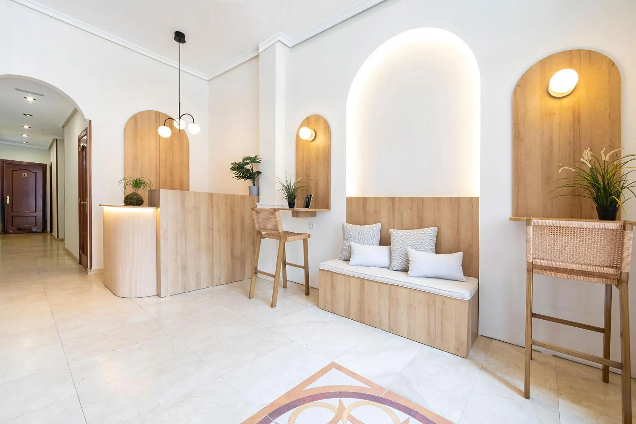 Lobby or reception in Hotel Puerto de Candás