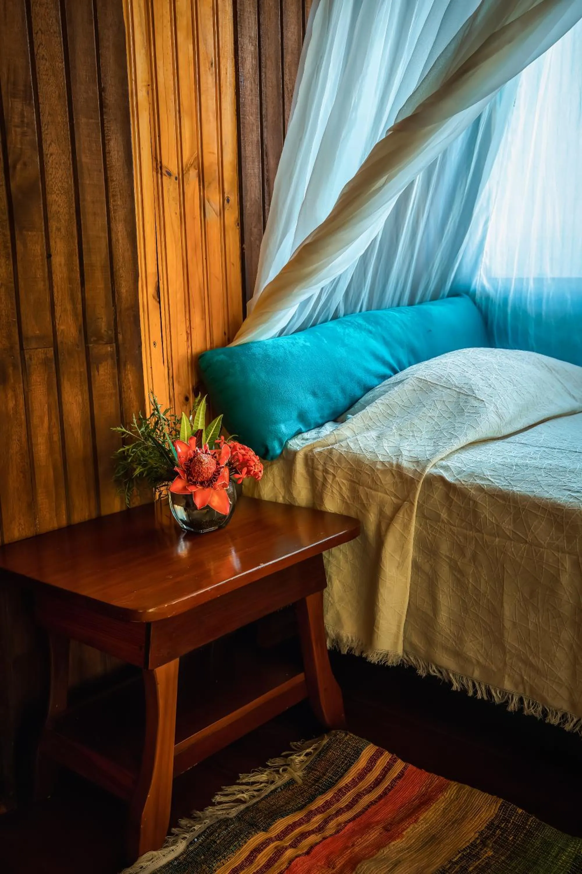 Bed in Ocean Forest Ecolodge