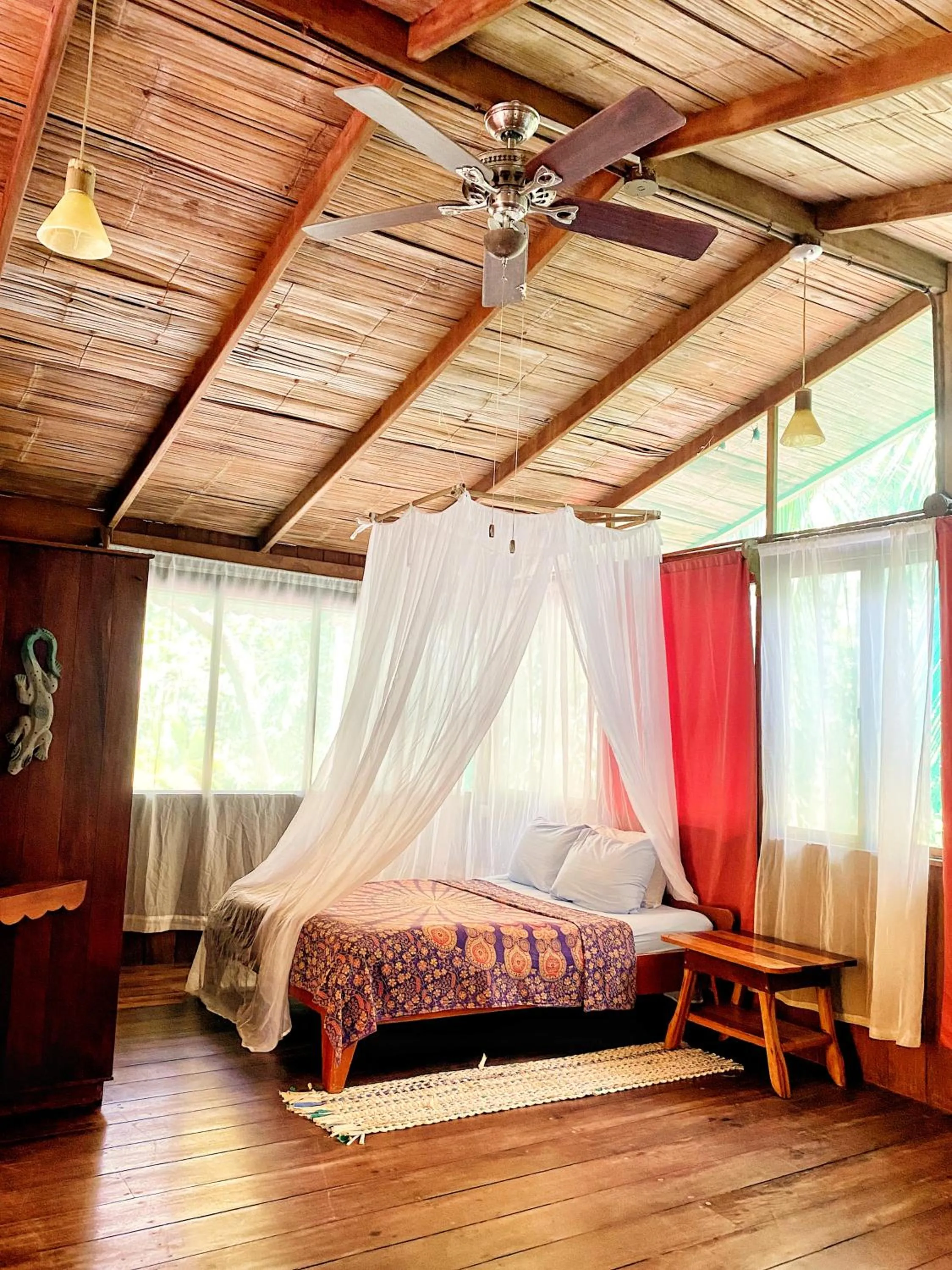 Bed in Ocean Forest Ecolodge