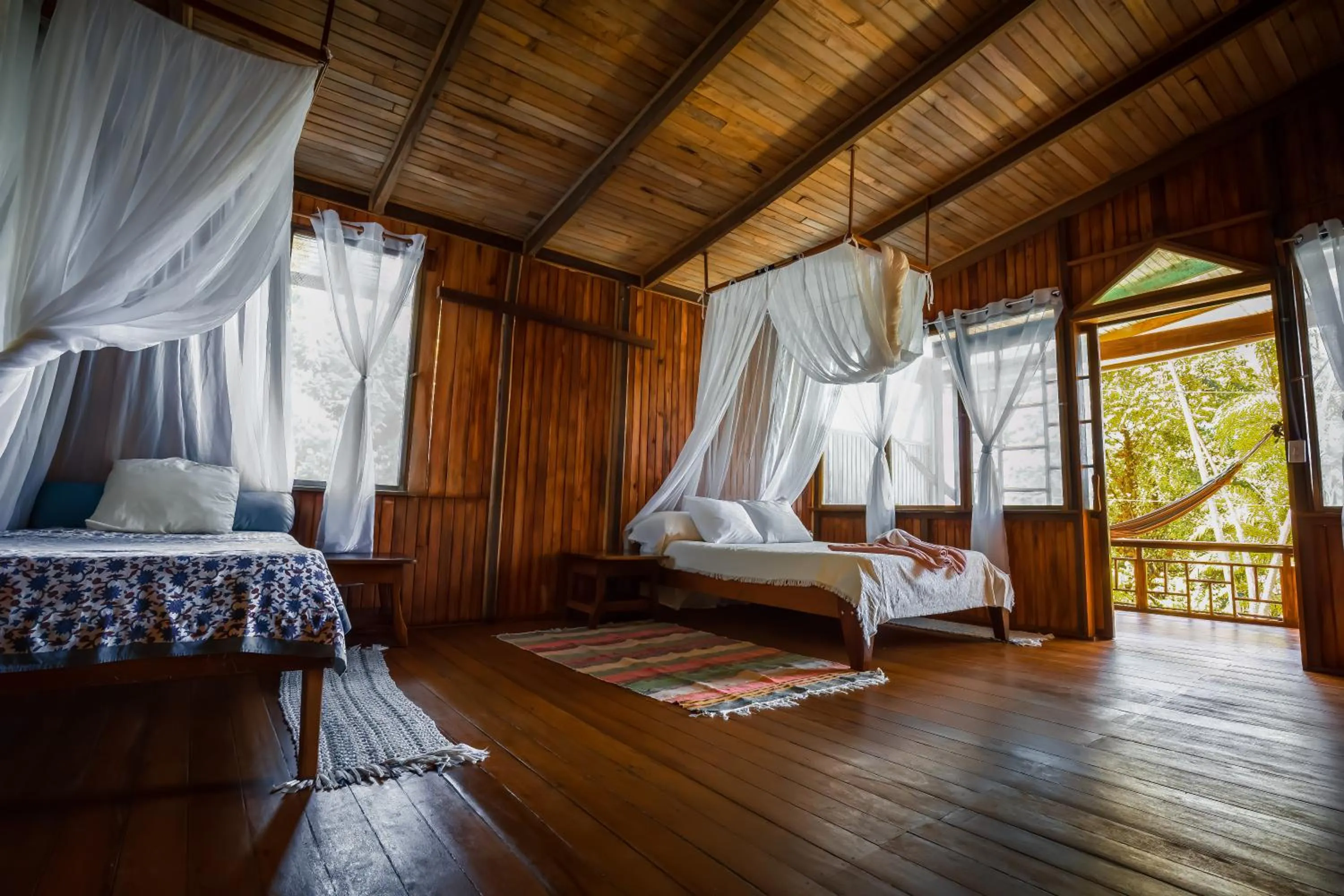 Bed in Ocean Forest Ecolodge
