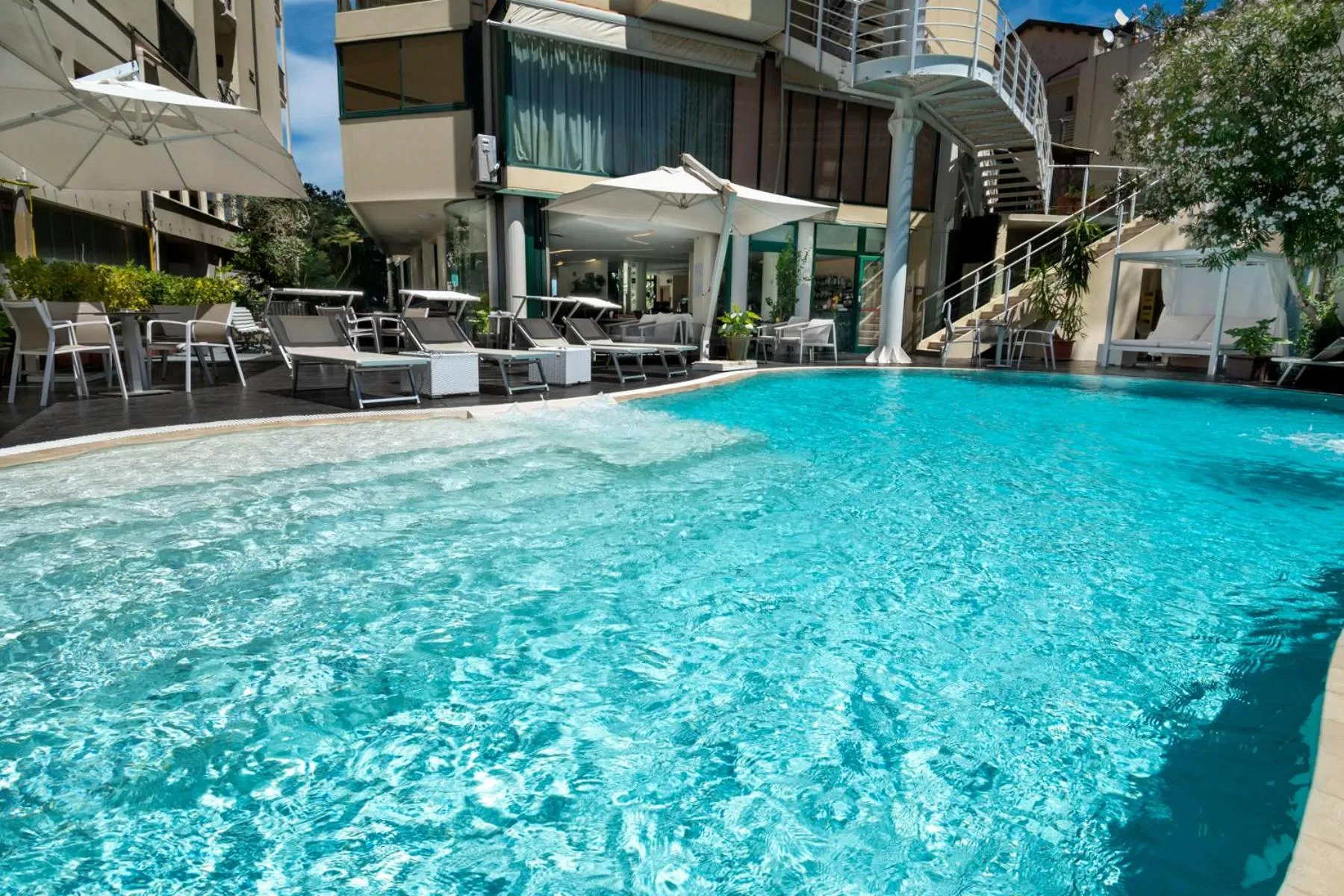 Pool view in Park Hotel Cattolica & Restaurant