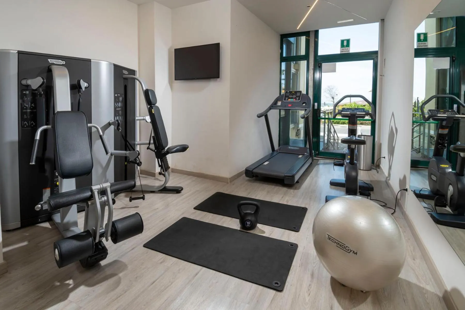 Fitness centre/facilities in Park Hotel Cattolica & Restaurant