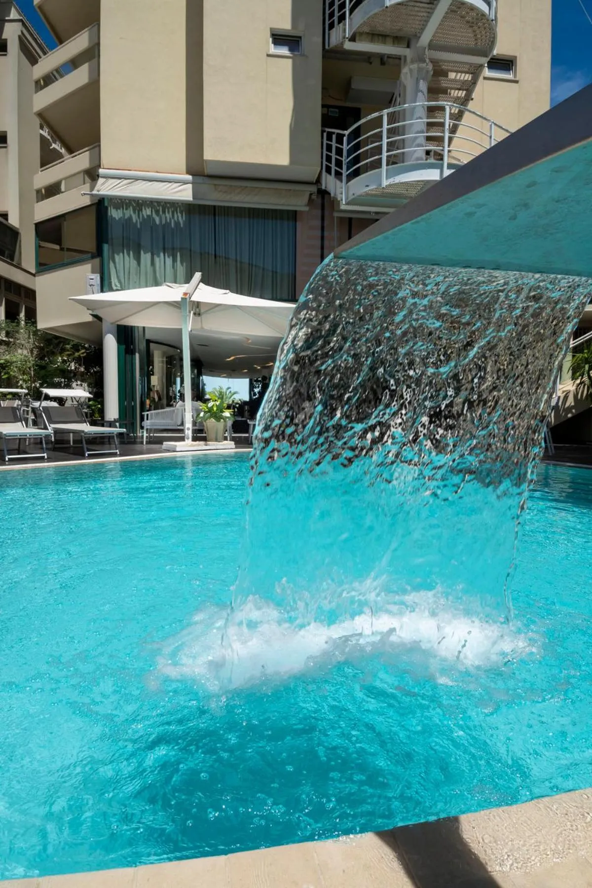 Pool view in Park Hotel Cattolica & Restaurant
