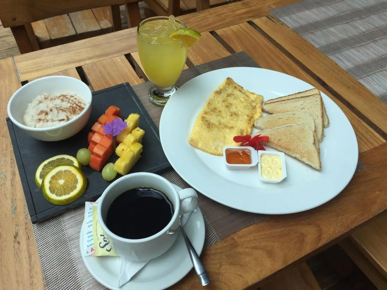 Continental breakfast in Hotel Ladera