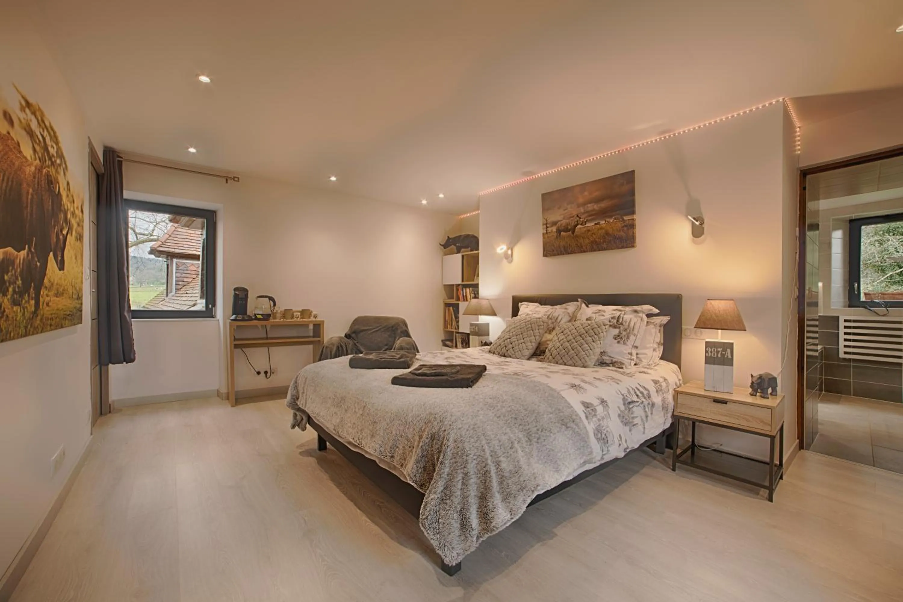 Bedroom, Bed in Ferme des Petites Oreilles 4 étoiles