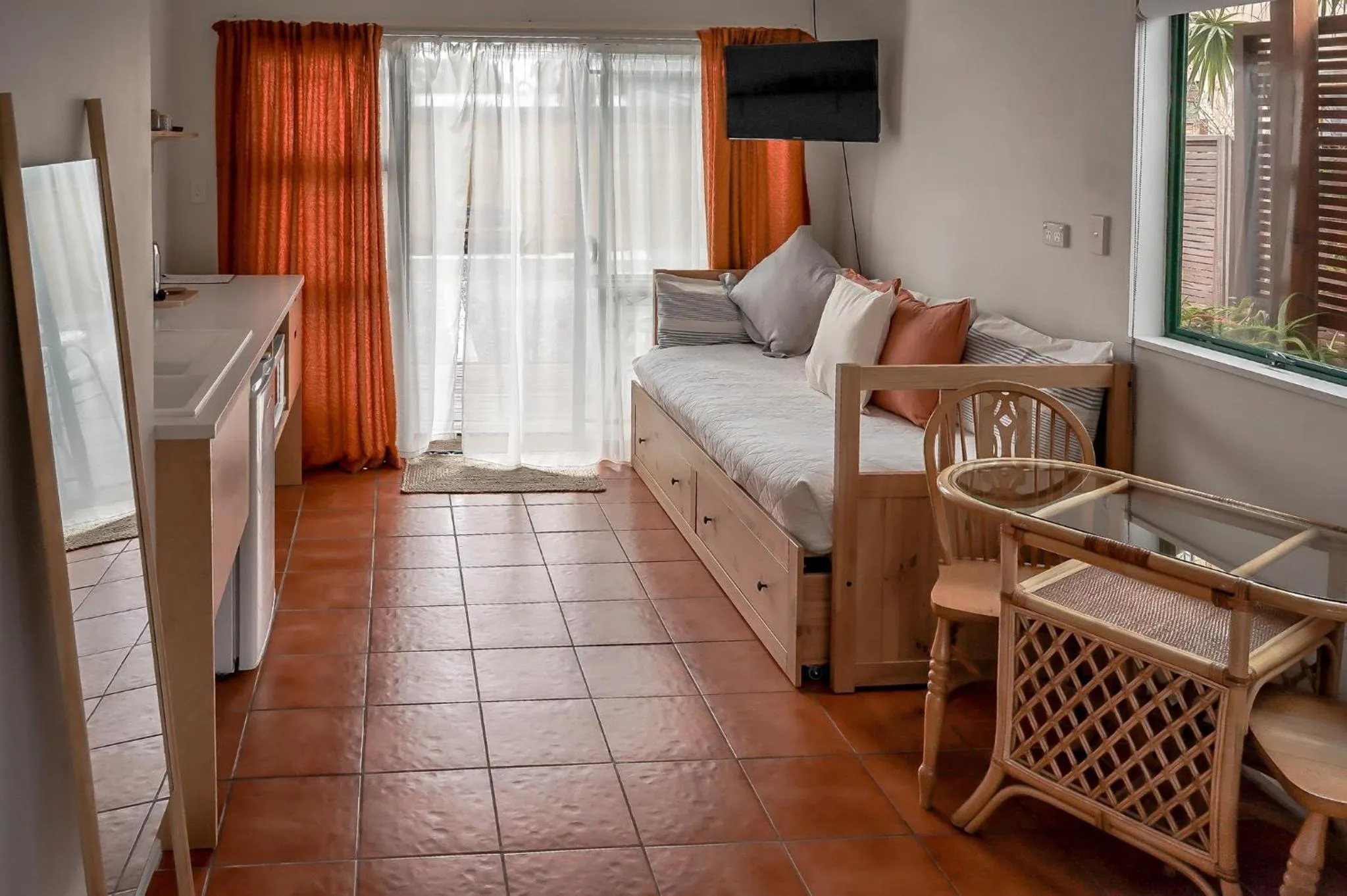 Bed in La Dolce Vita Whangamata