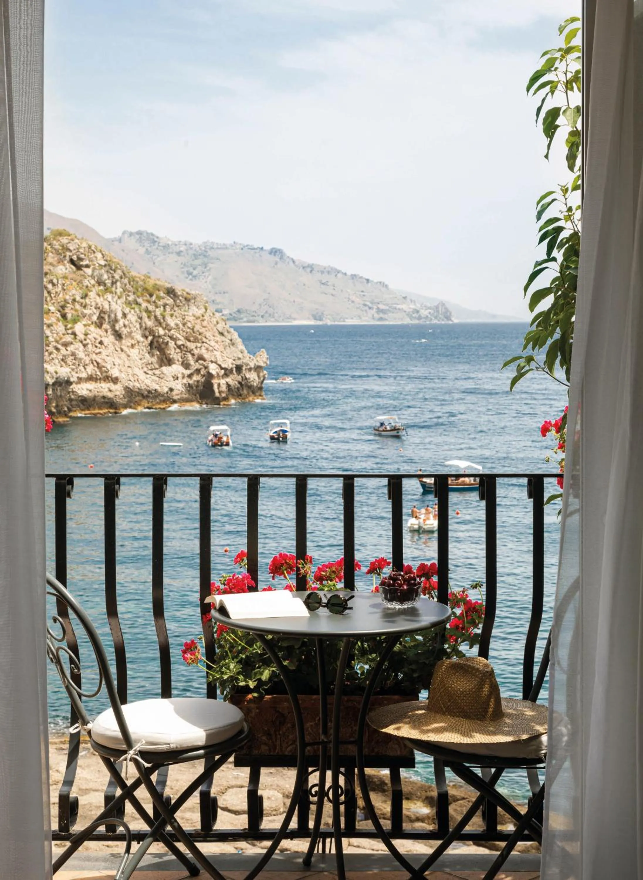 Balcony/Terrace in Villa Sant'Andrea, A Belmond Hotel, Taormina Mare