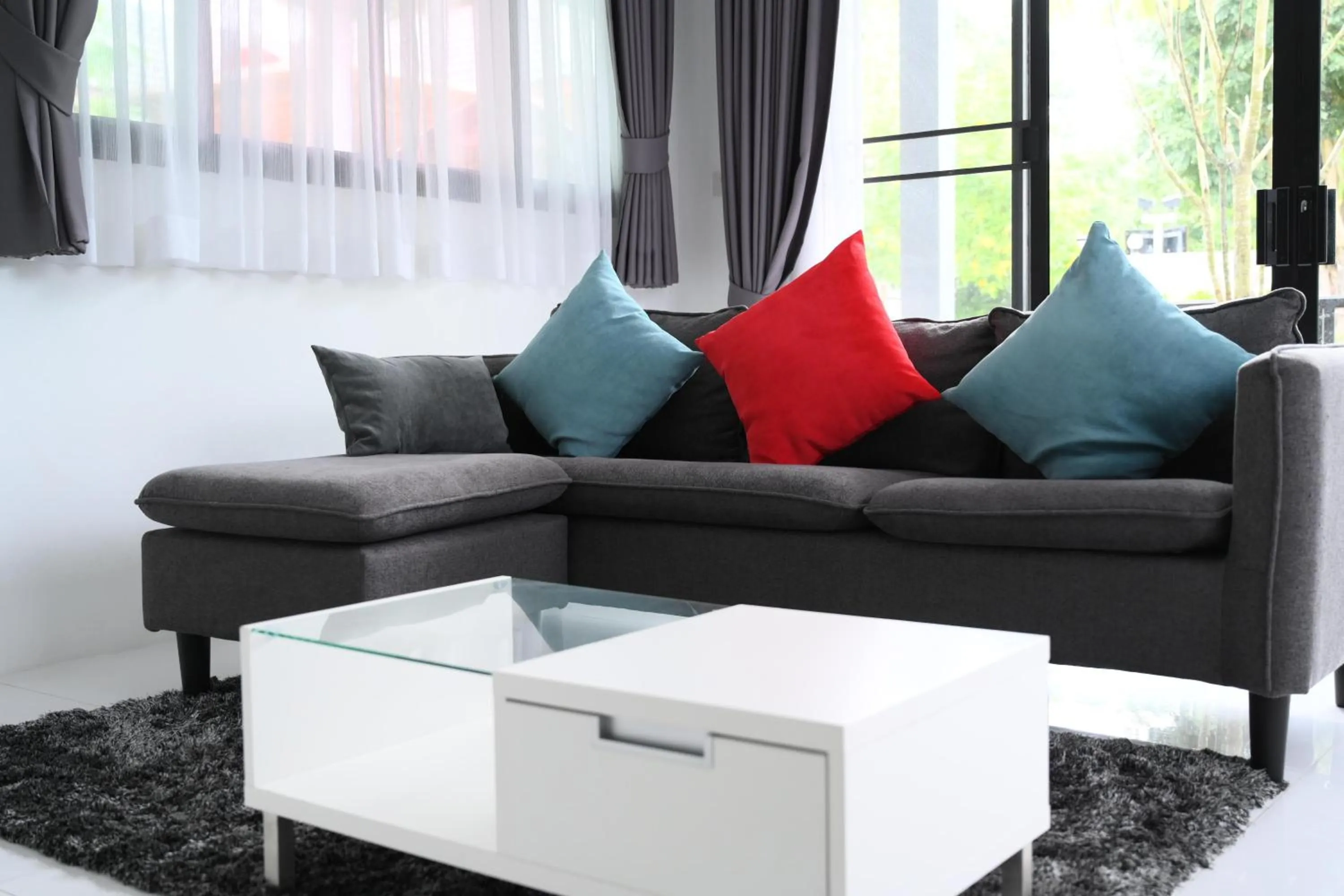 Seating area in Baan Nern Khao Resort Pattaya